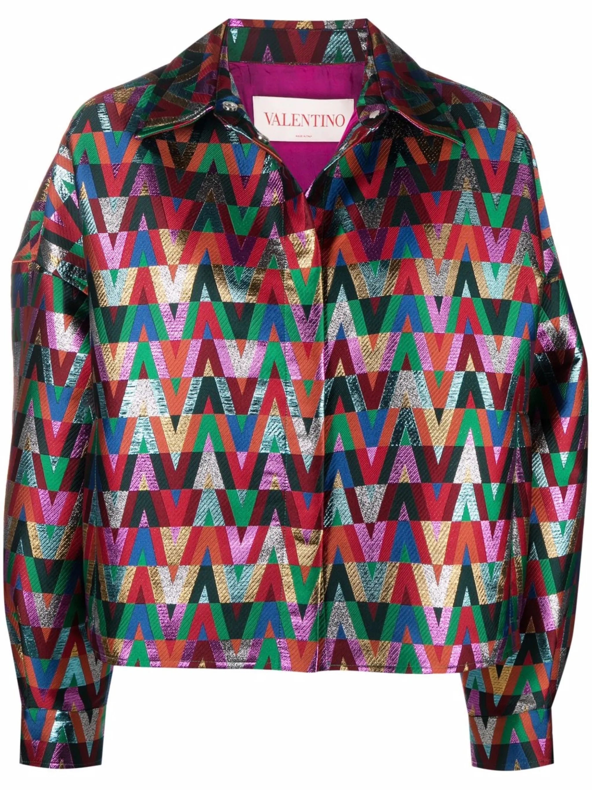 Optical Logo cropped jacket