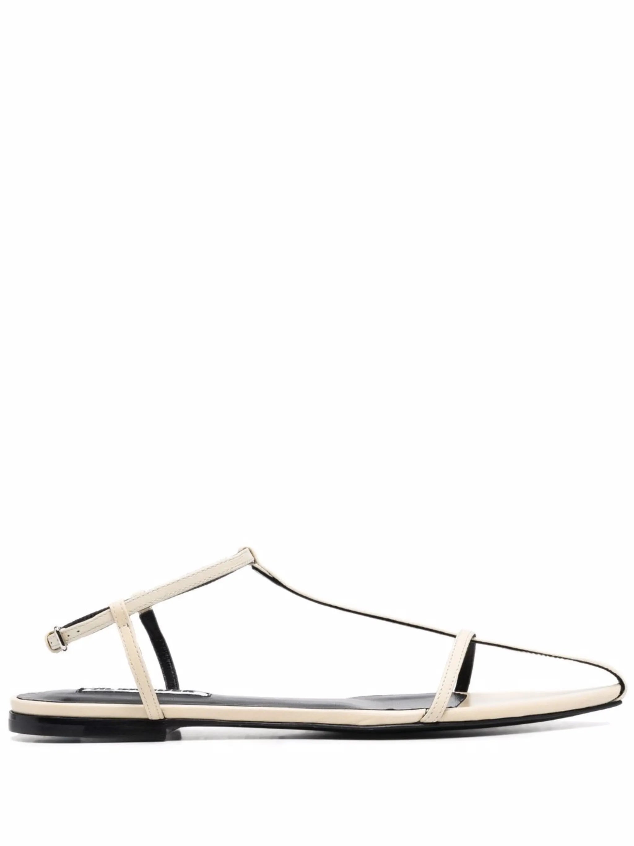 ankle-buckle leather sandals
