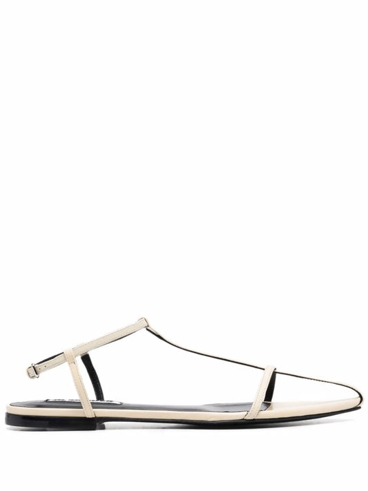 ankle-buckle leather sandals