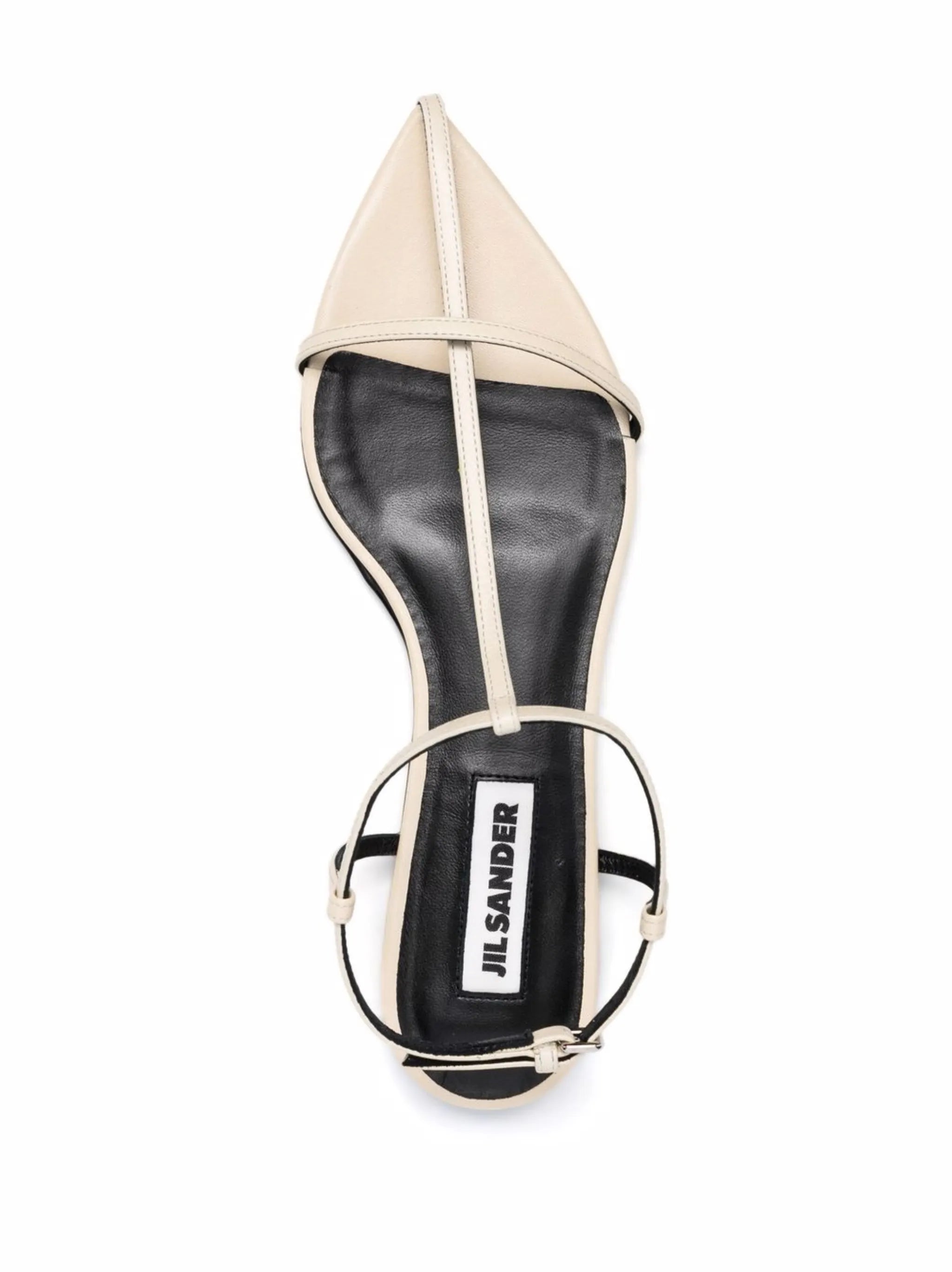 ankle-buckle leather sandals
