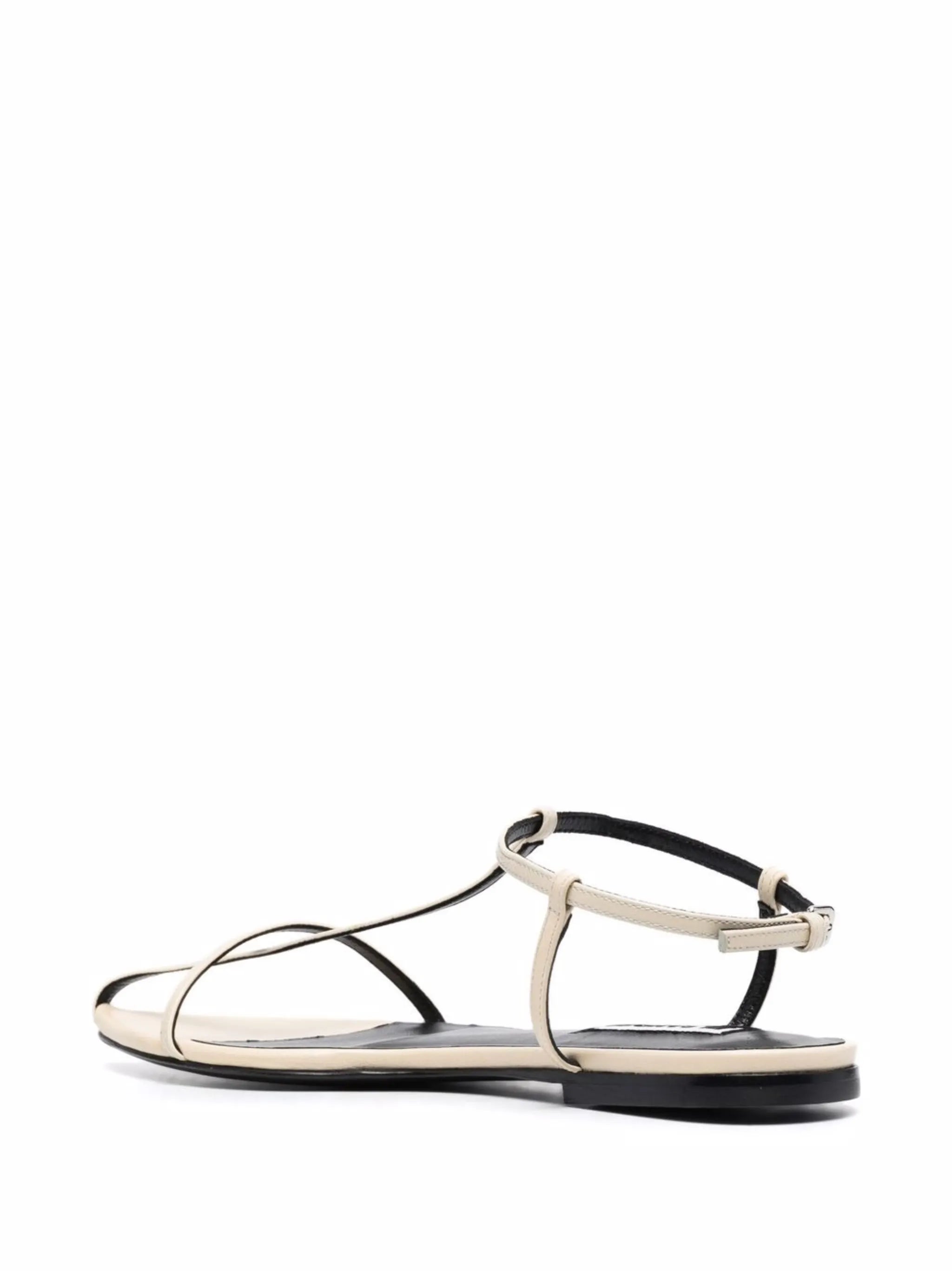 ankle-buckle leather sandals