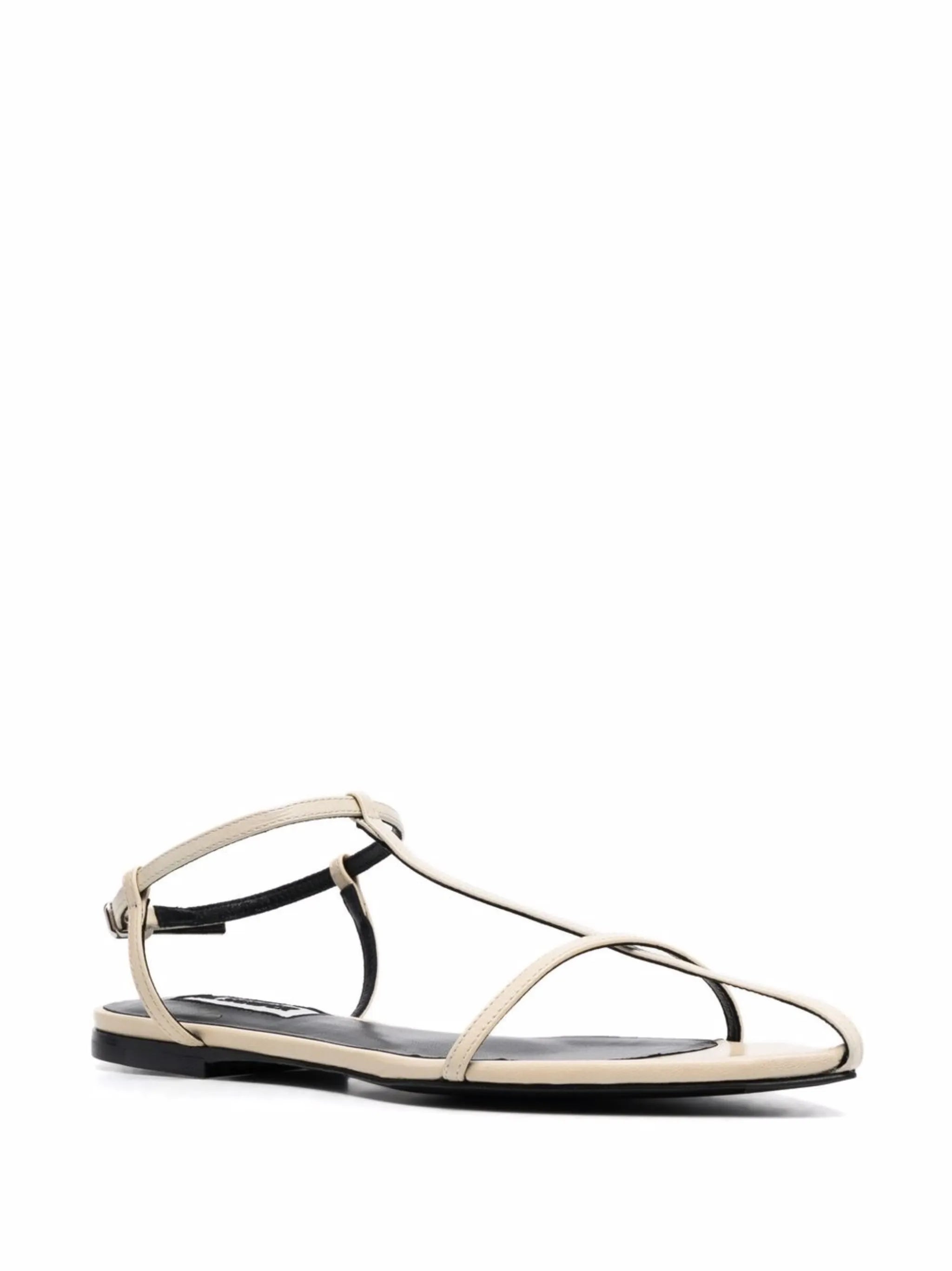 ankle-buckle leather sandals