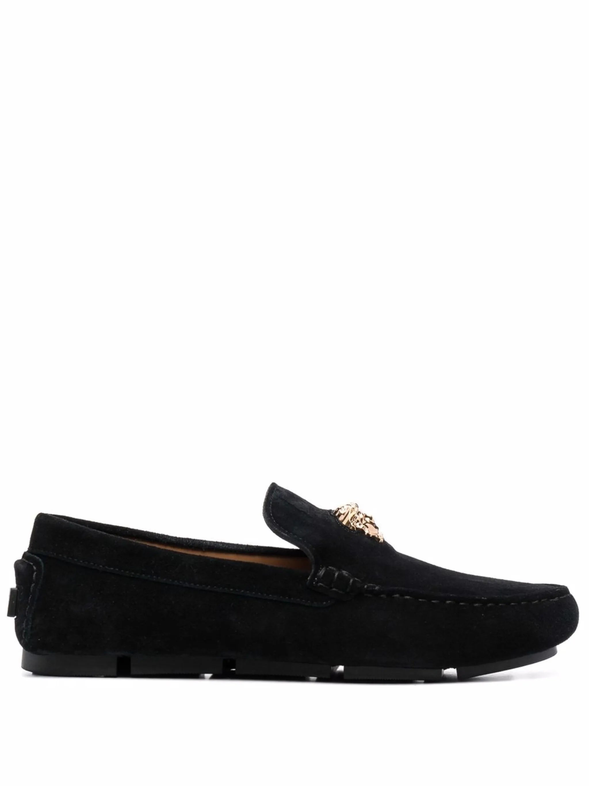 Medusa Head plaque loafers