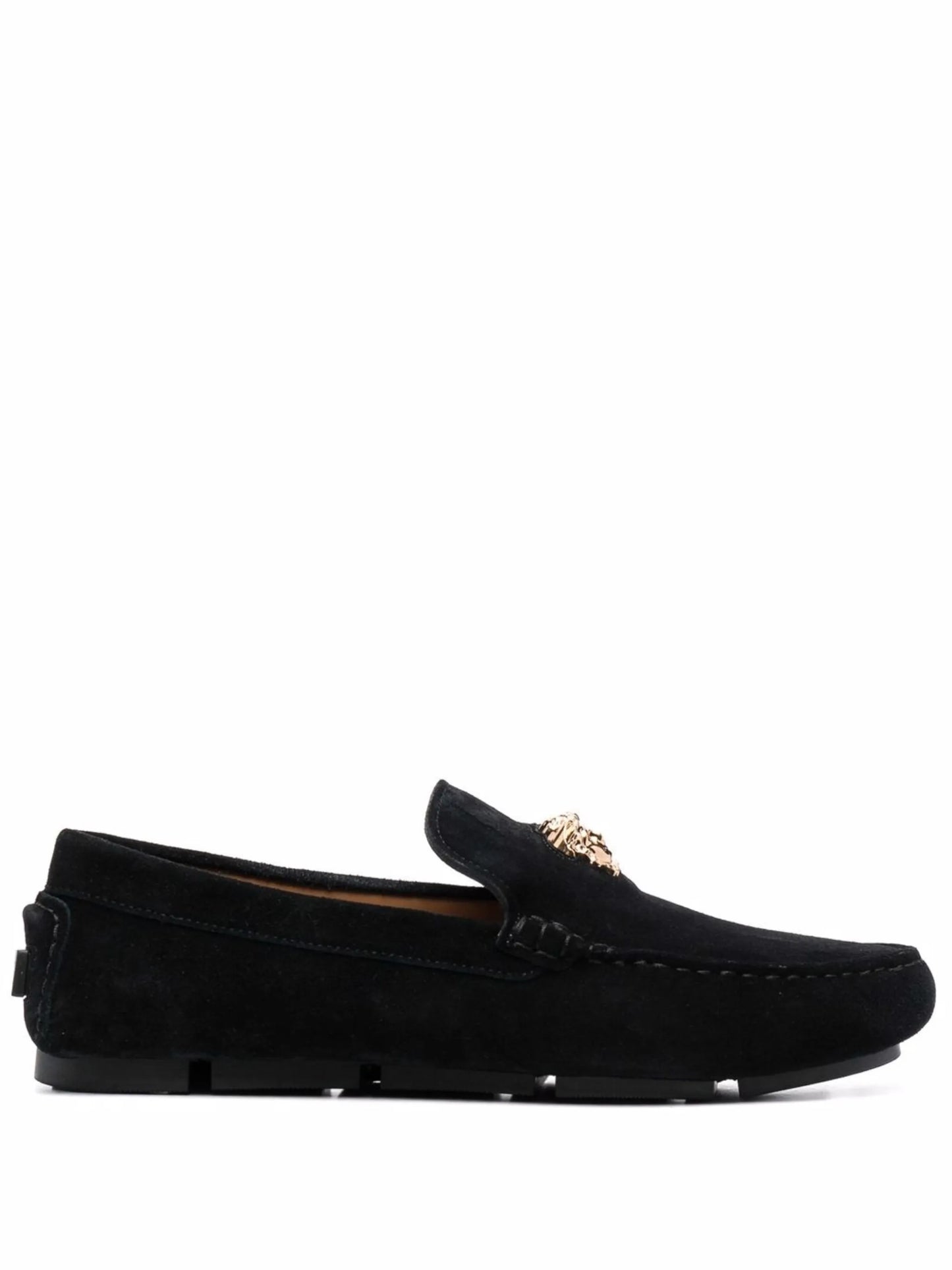 Medusa Head plaque loafers