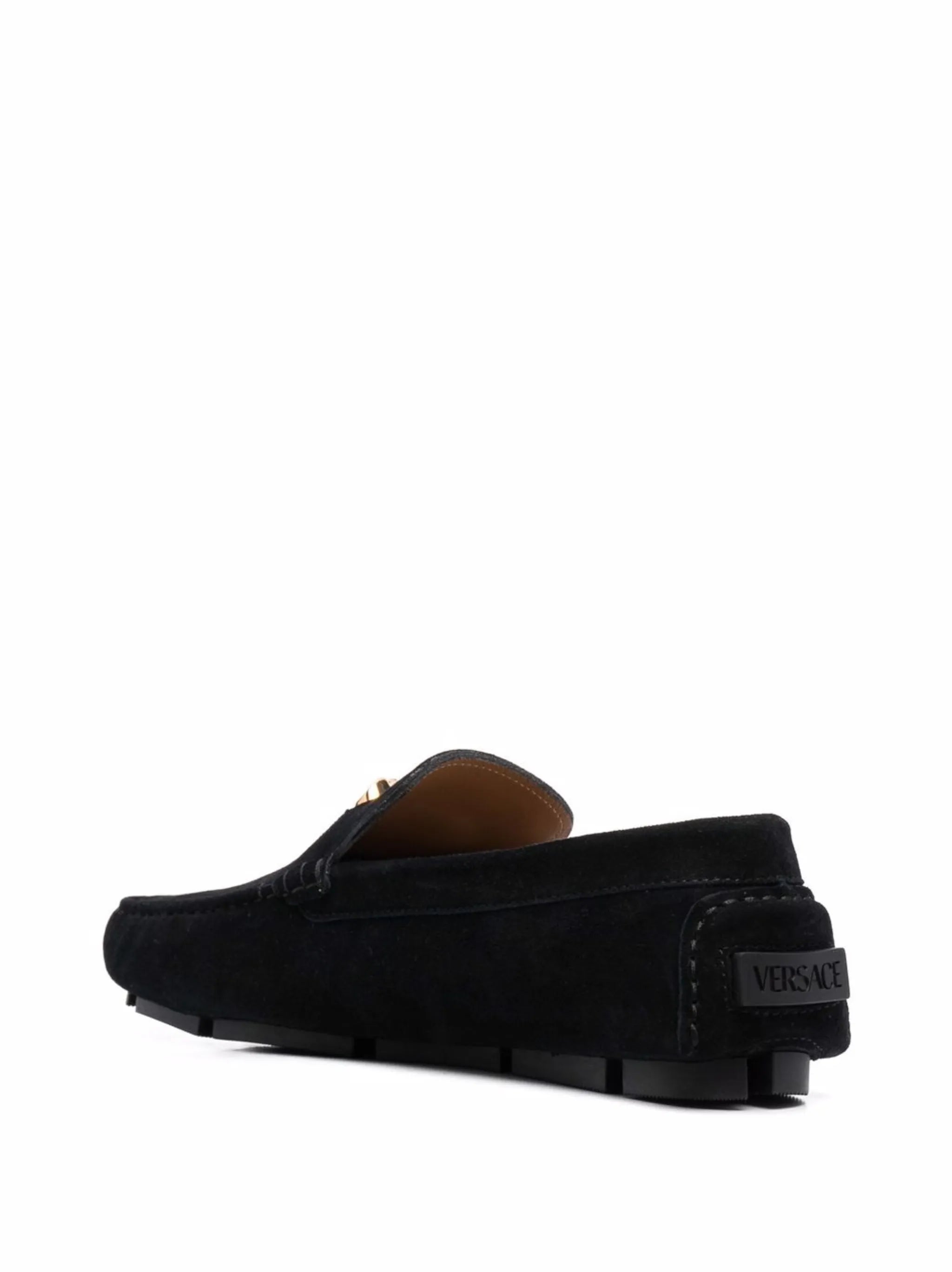 Medusa Head plaque loafers
