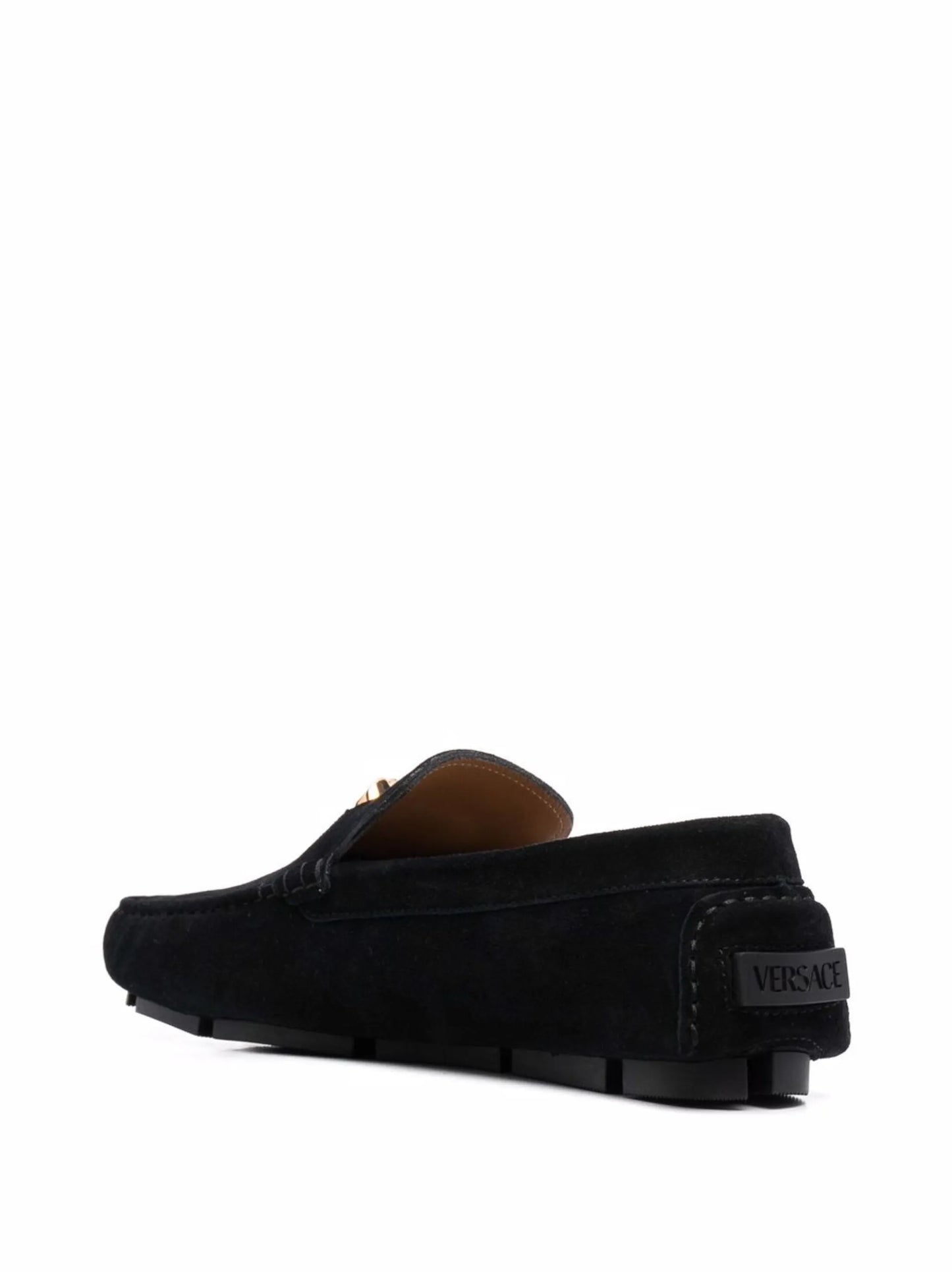Medusa Head plaque loafers
