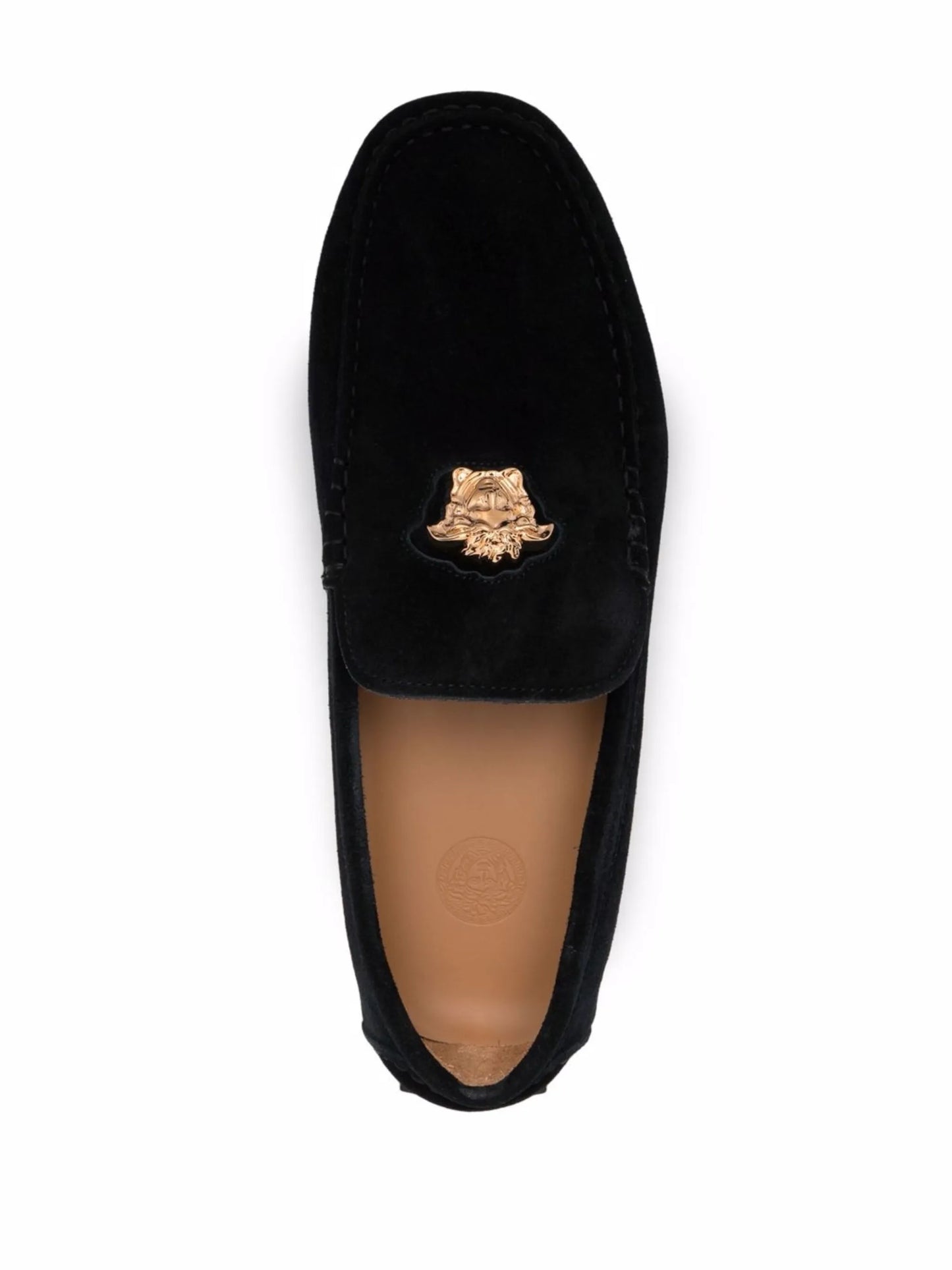 Medusa Head plaque loafers