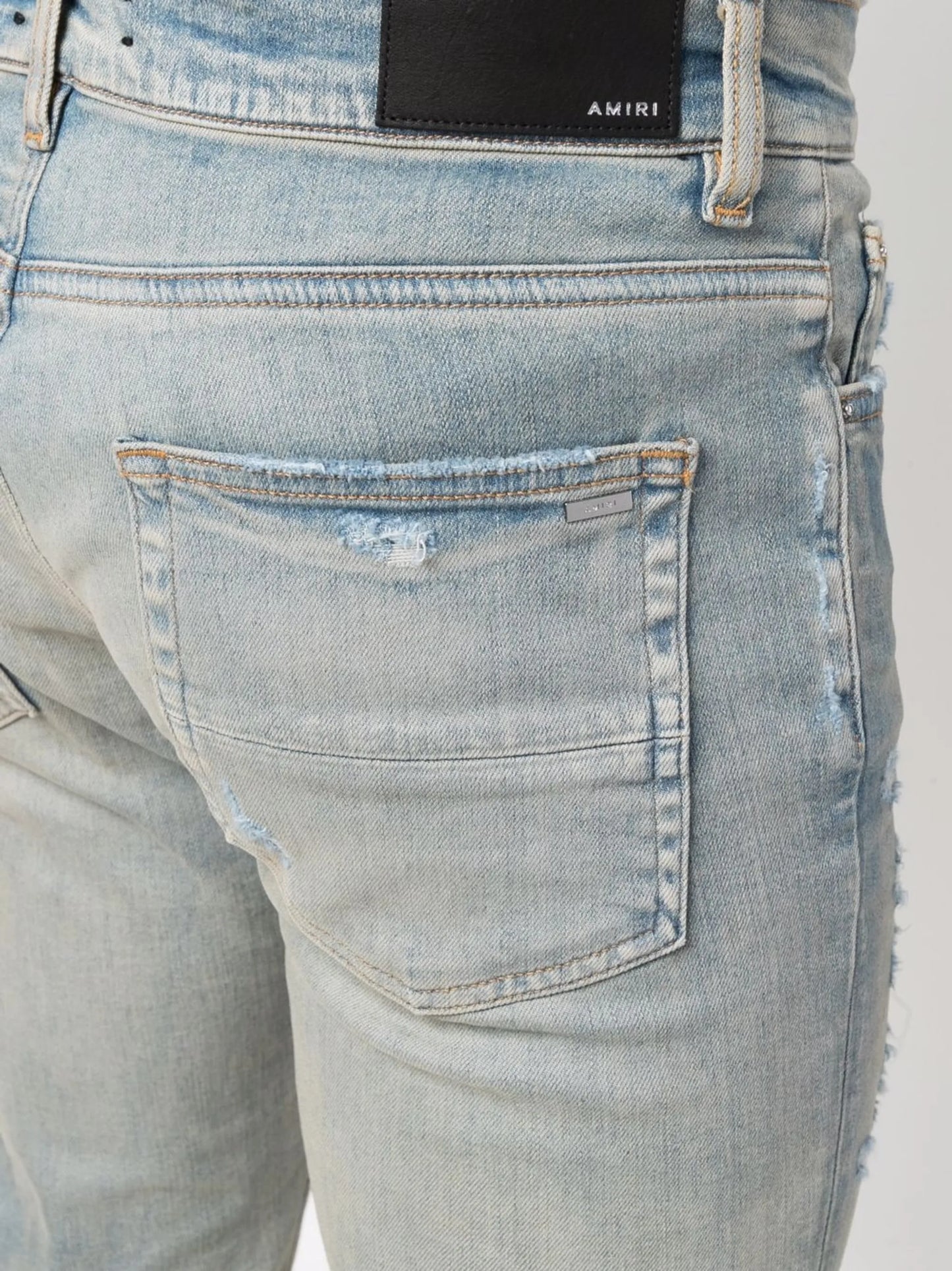 MX1 distressed-effect skinny jeans