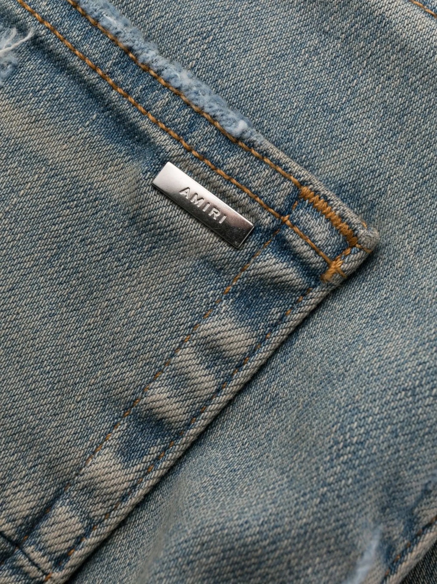 MX1 distressed-effect skinny jeans