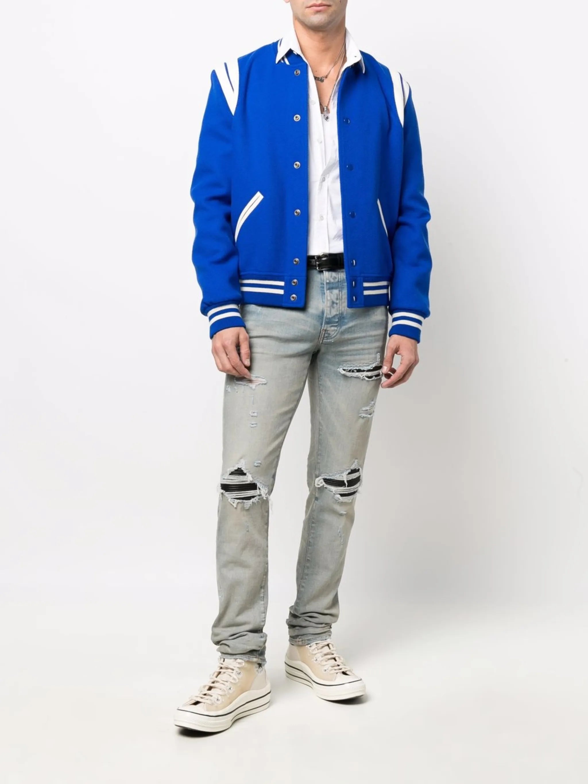 MX1 distressed-effect skinny jeans