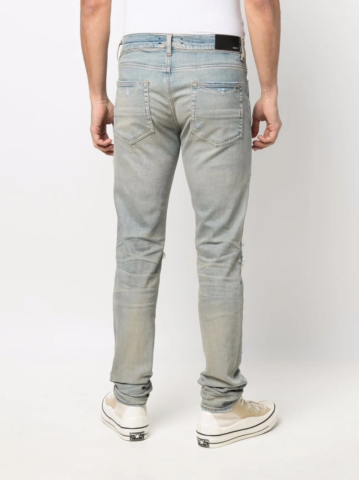 MX1 distressed-effect skinny jeans