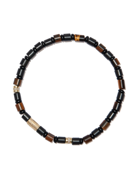 14kt yellow gold beaded bracelet