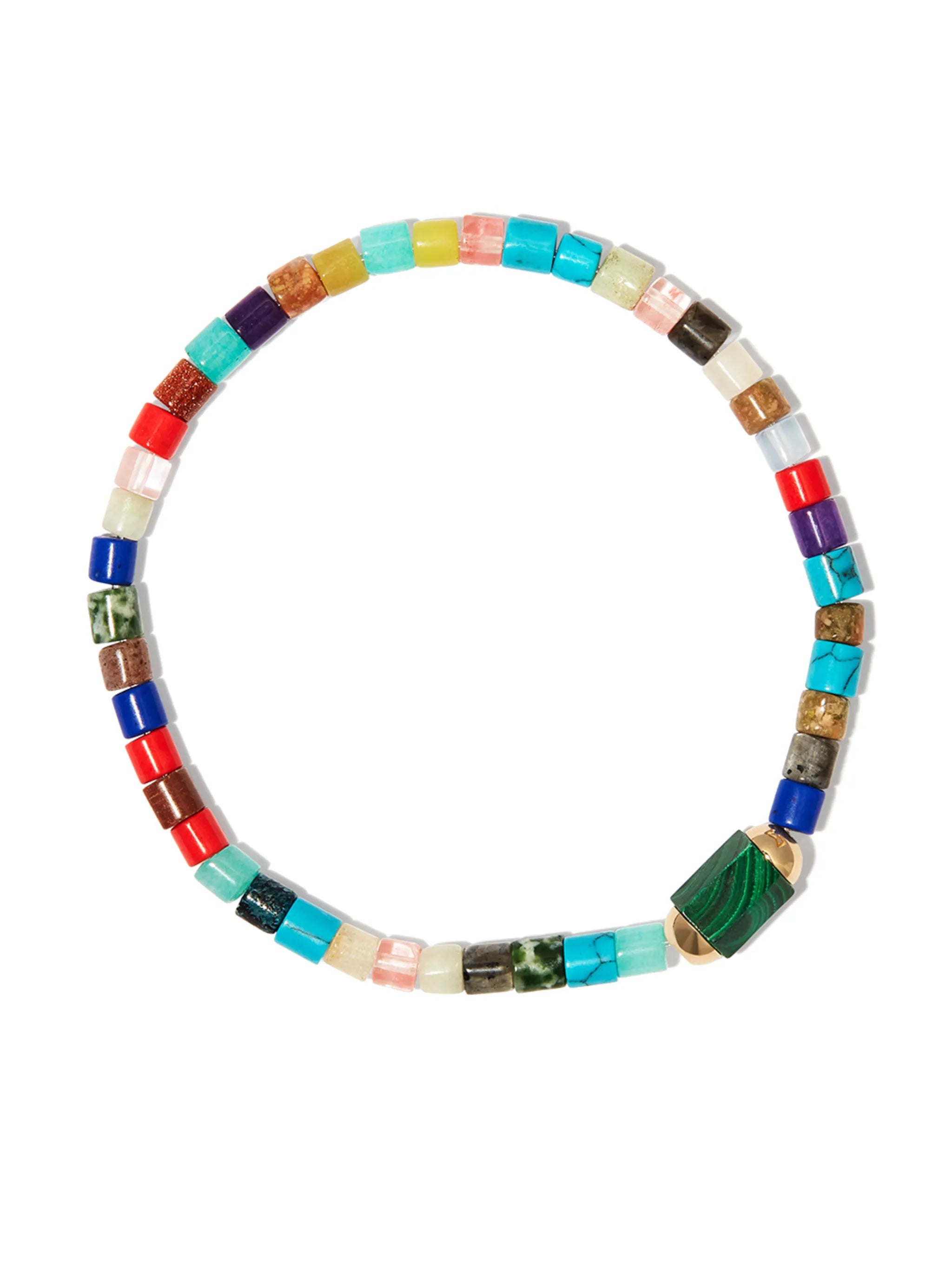 14kt yellow gold beaded bracelet