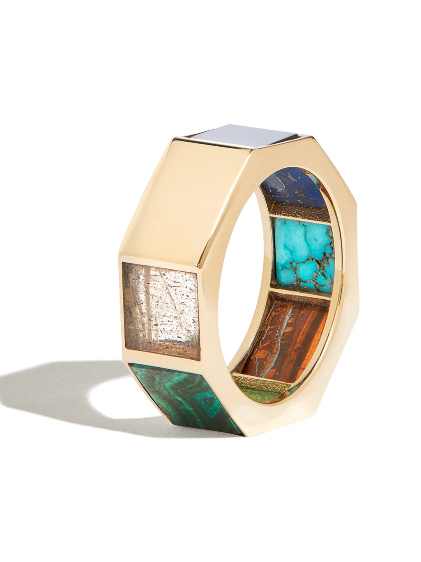 14kt yellow gold multi-stone Eternity ring