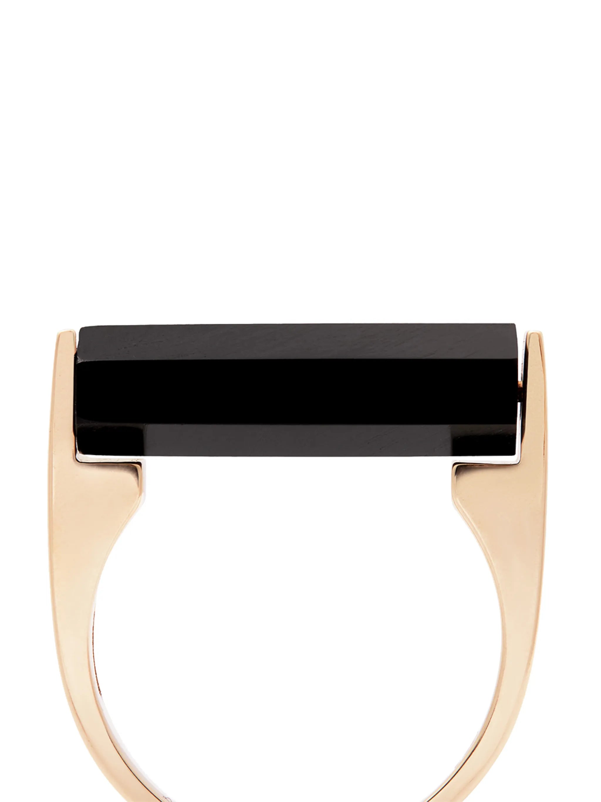 14kt yellow gold onyx signet ring