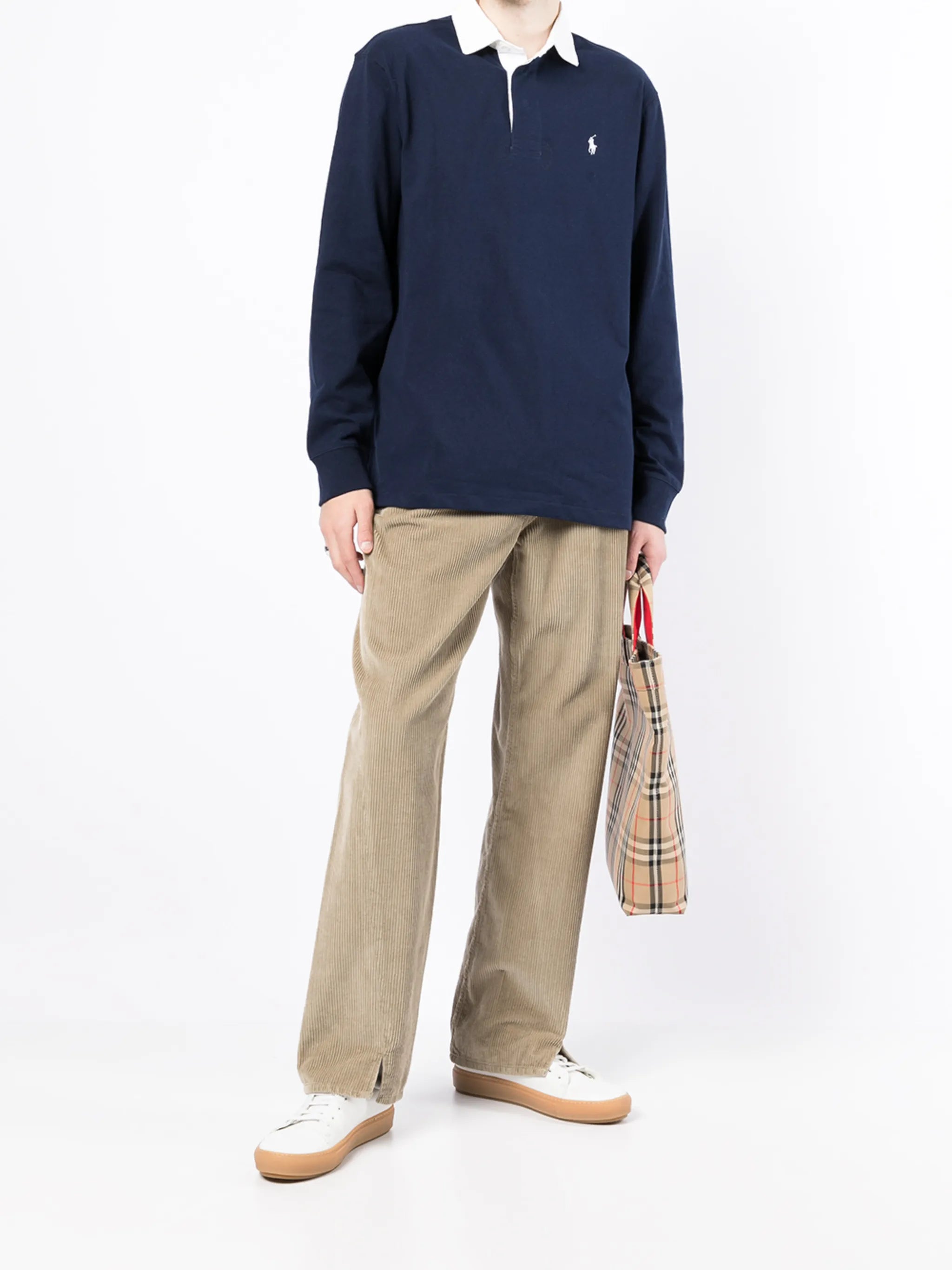 Polo Pony-embroidered cotton polo shirt