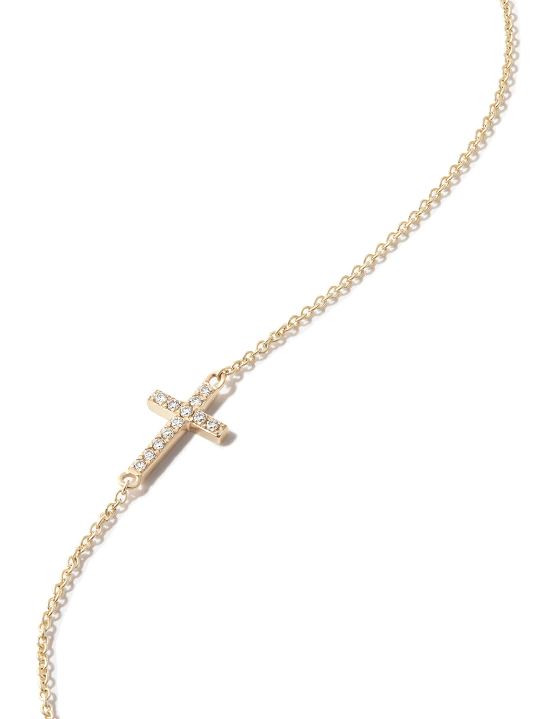 14kt yellow gold diamond bracelet