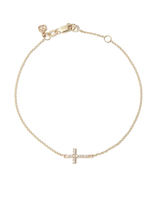 14kt yellow gold diamond bracelet