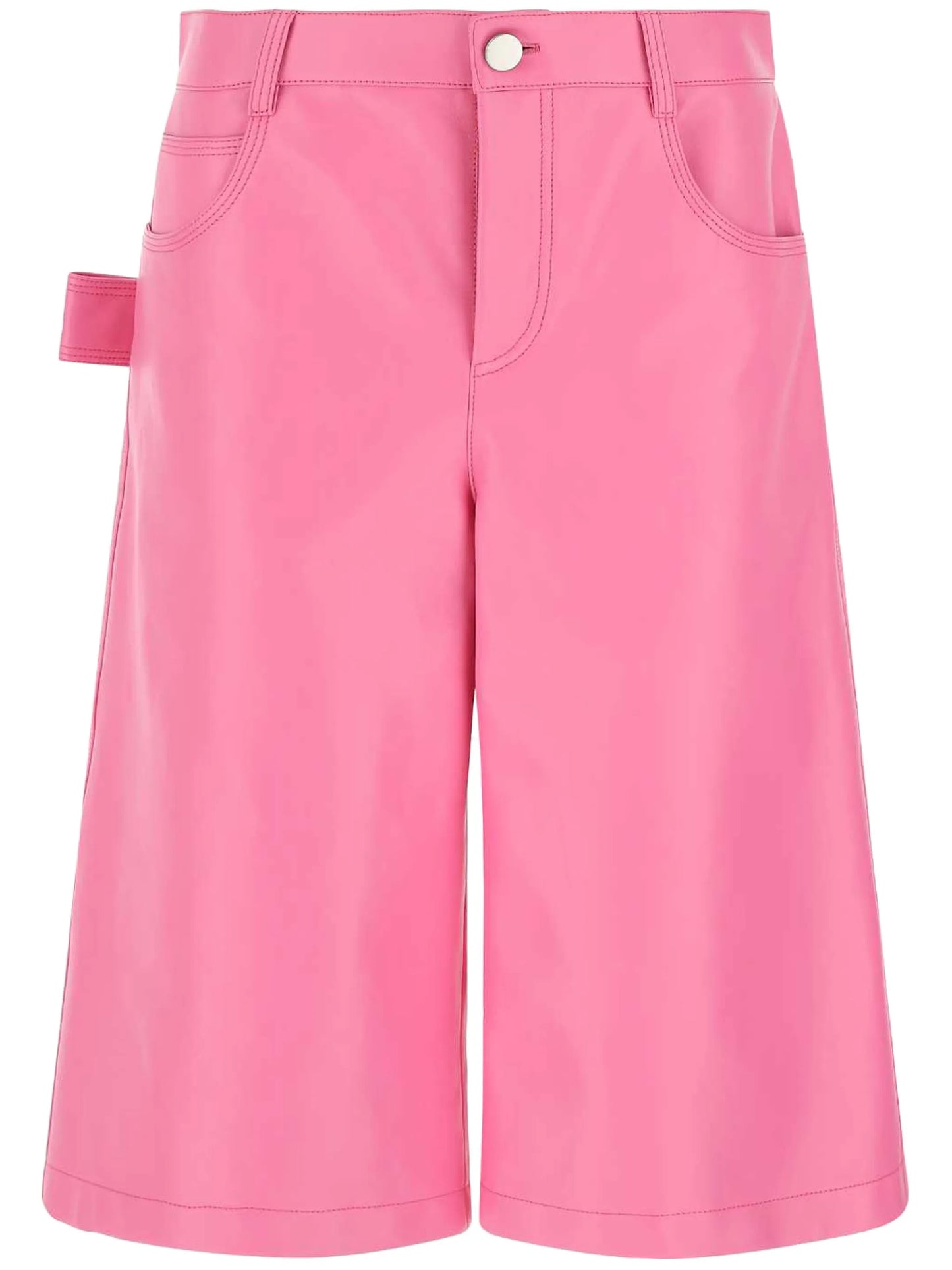 leather Bermuda shorts