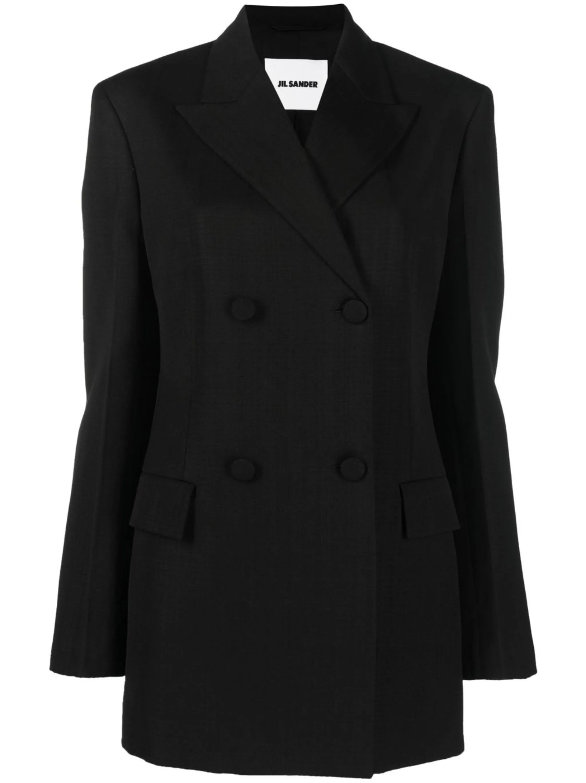 double-breasted silk-blend blazer