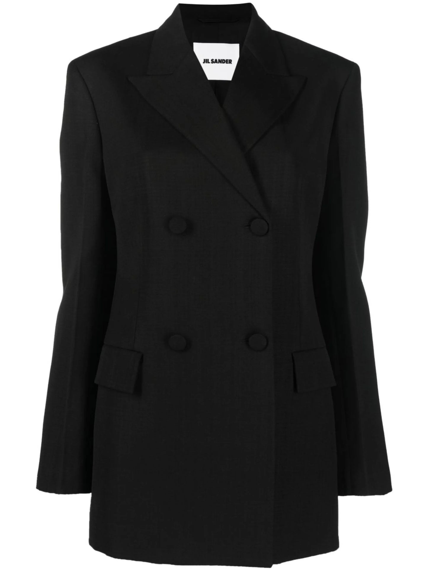 double-breasted silk-blend blazer