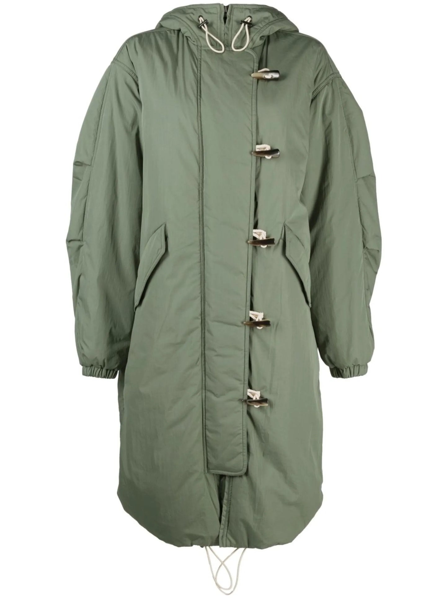 mid-length hooded parka