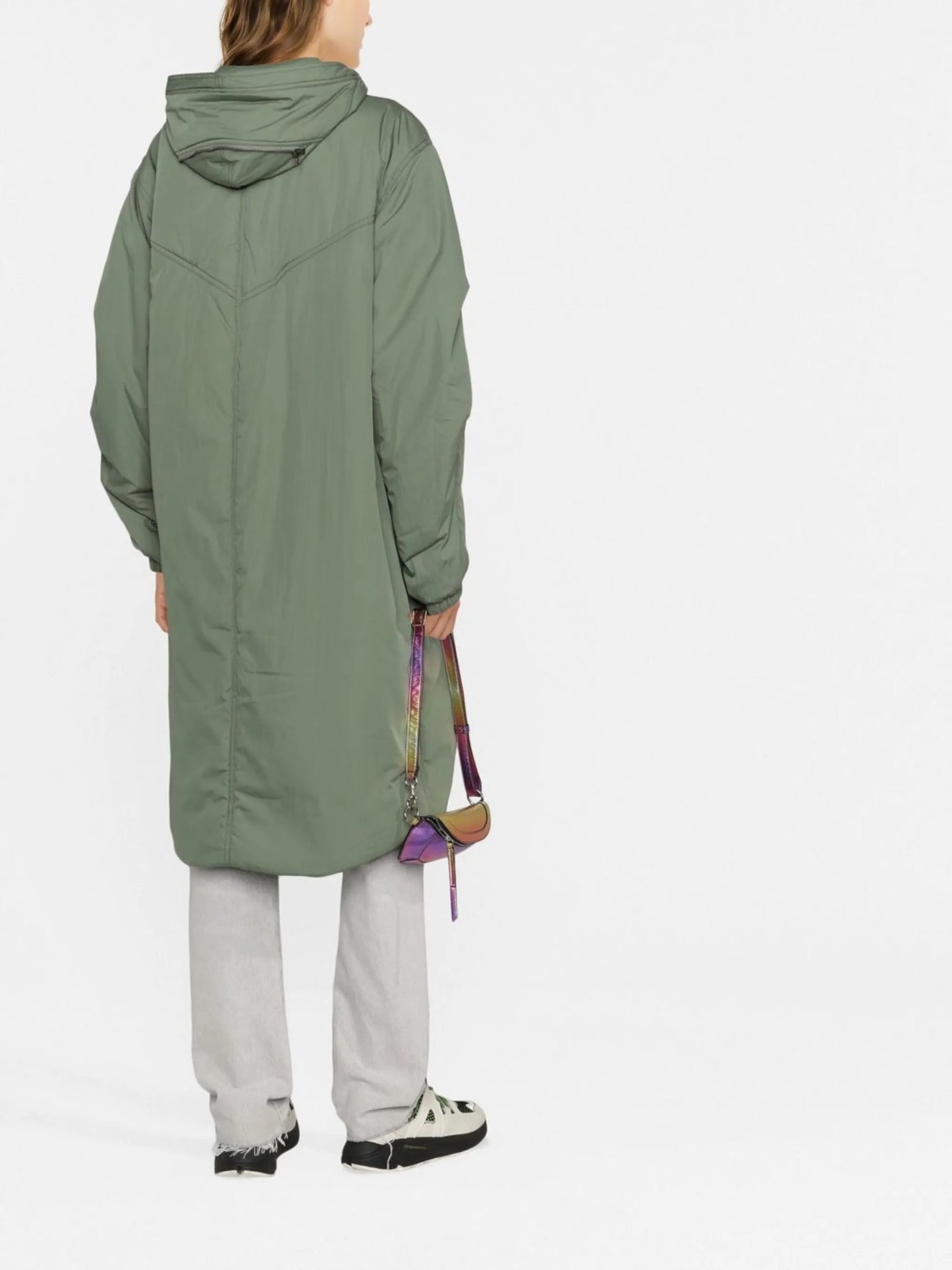 mid-length hooded parka