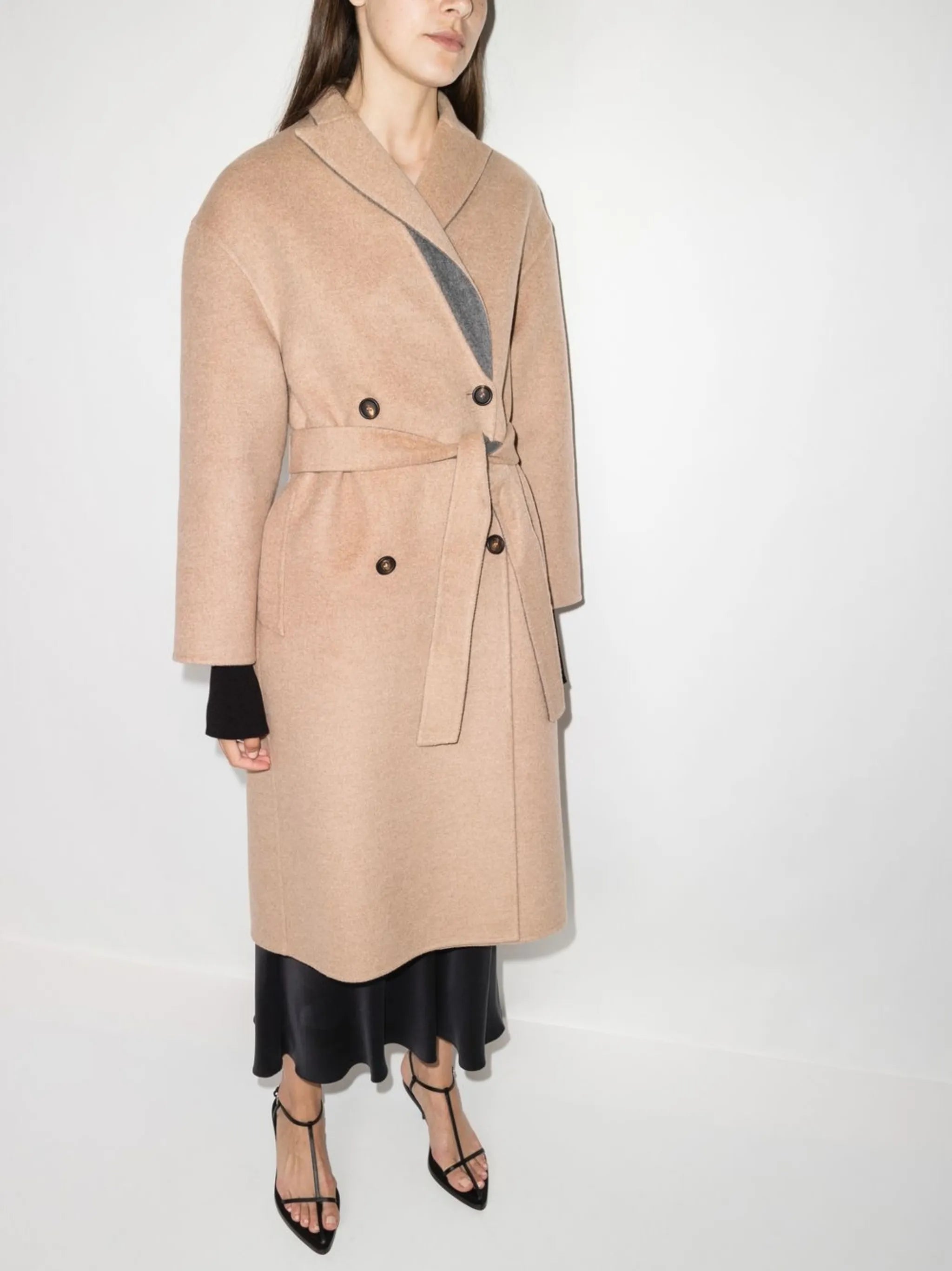 reversible cashmere coat
