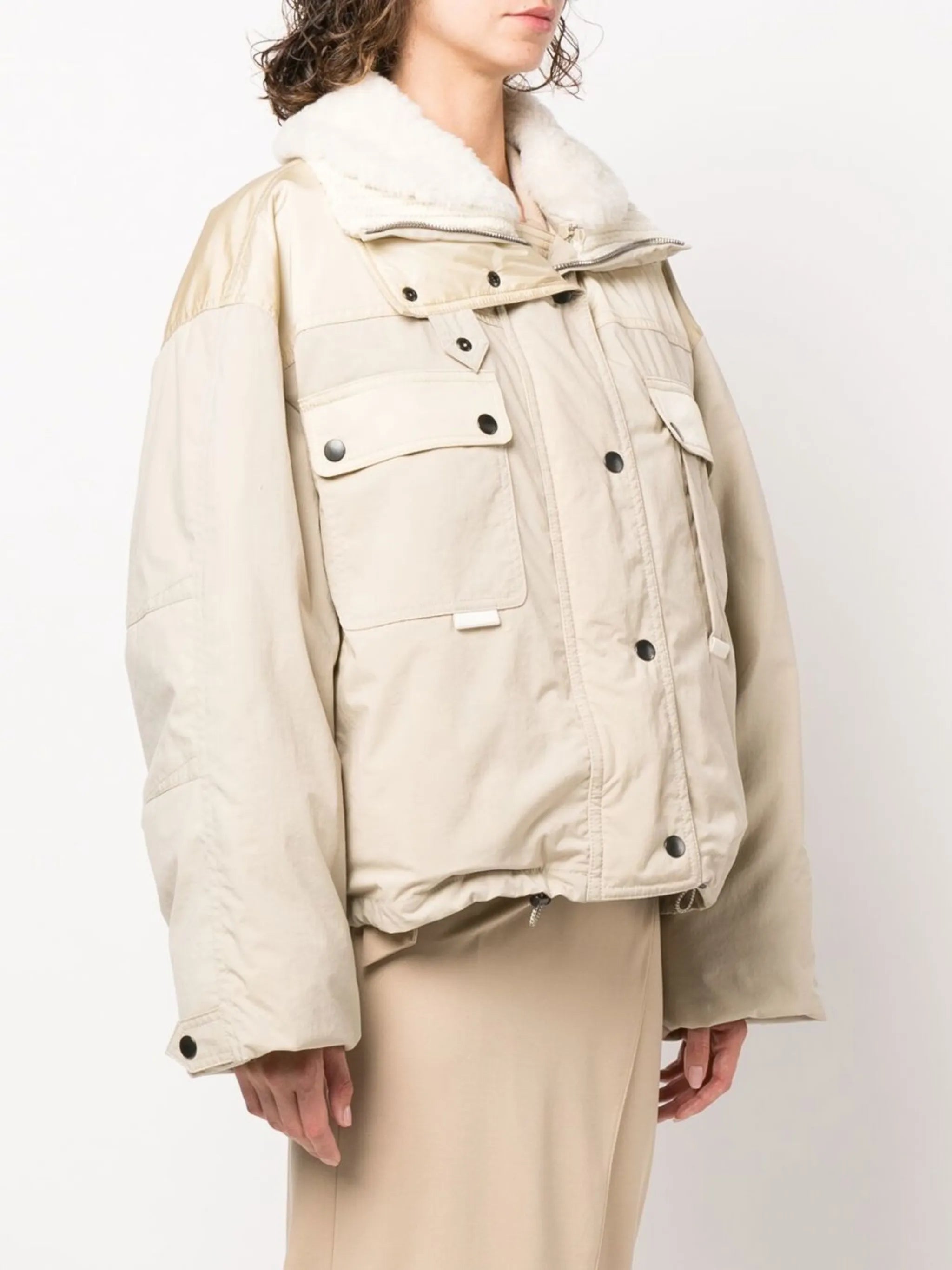 Dellazia padded faux-shearling jacket