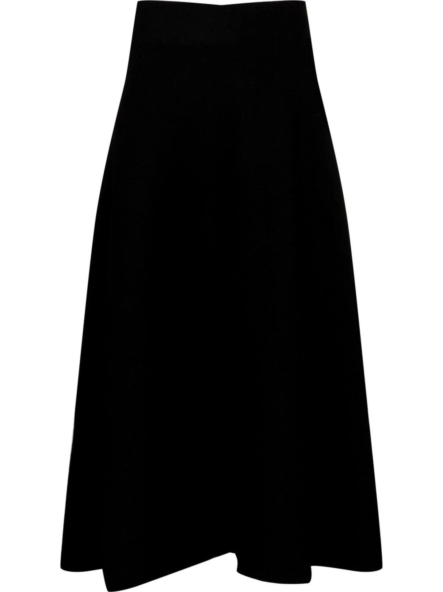high-waisted A-line skirt