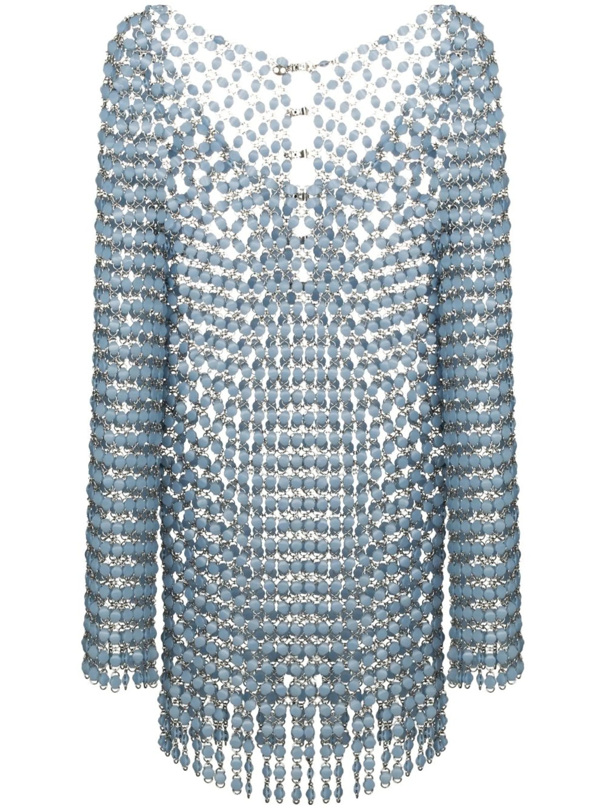 embellished mini dress