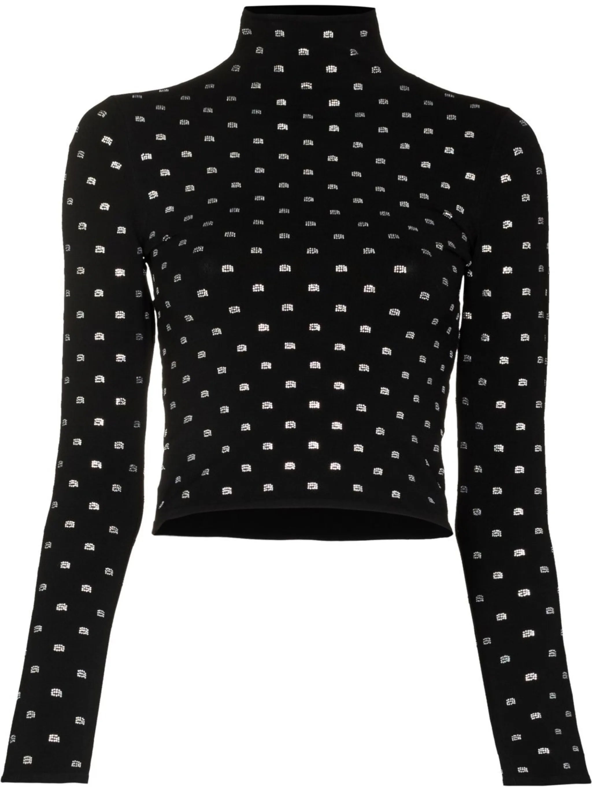 crystal logo crop top