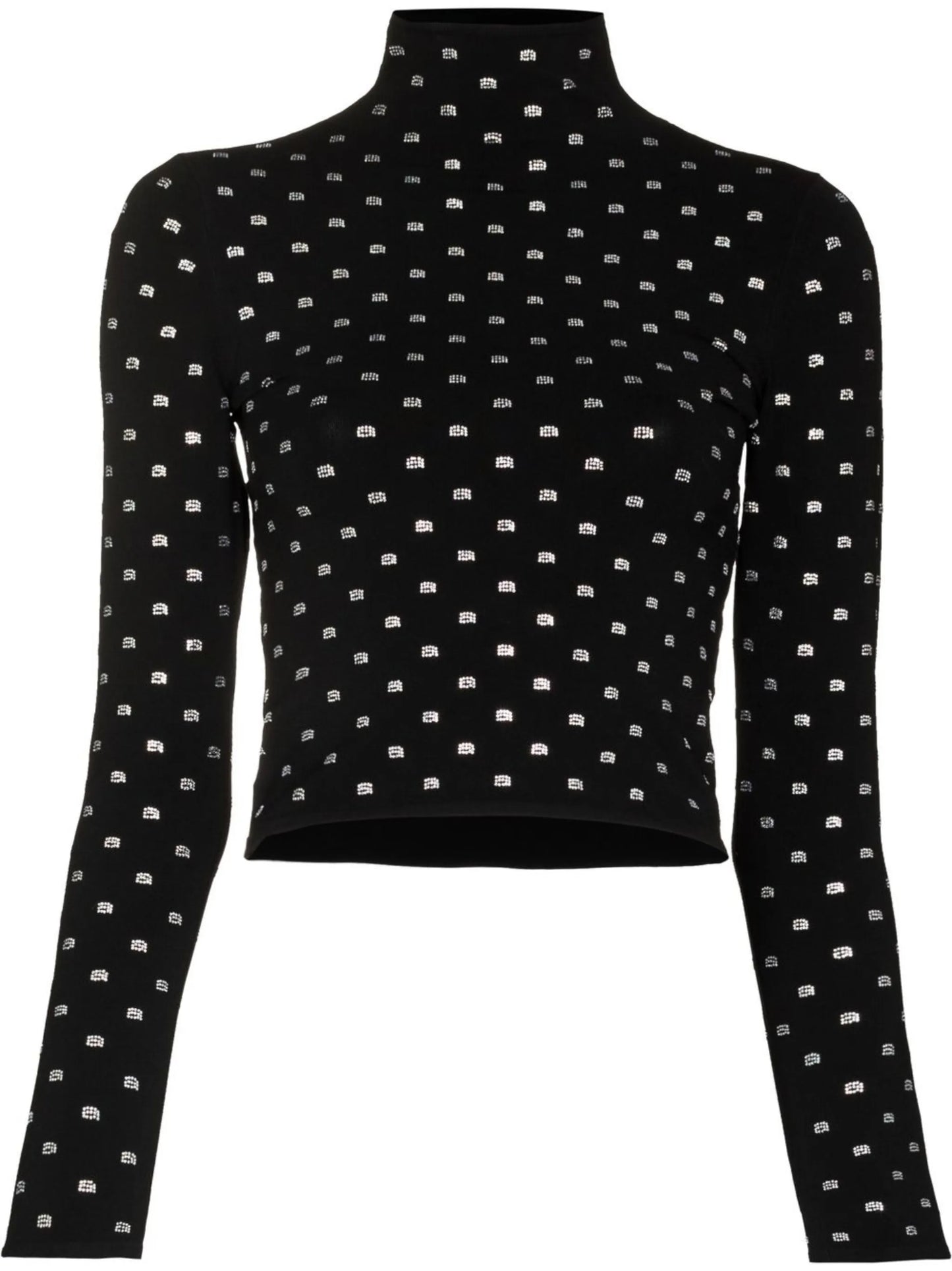 crystal logo crop top