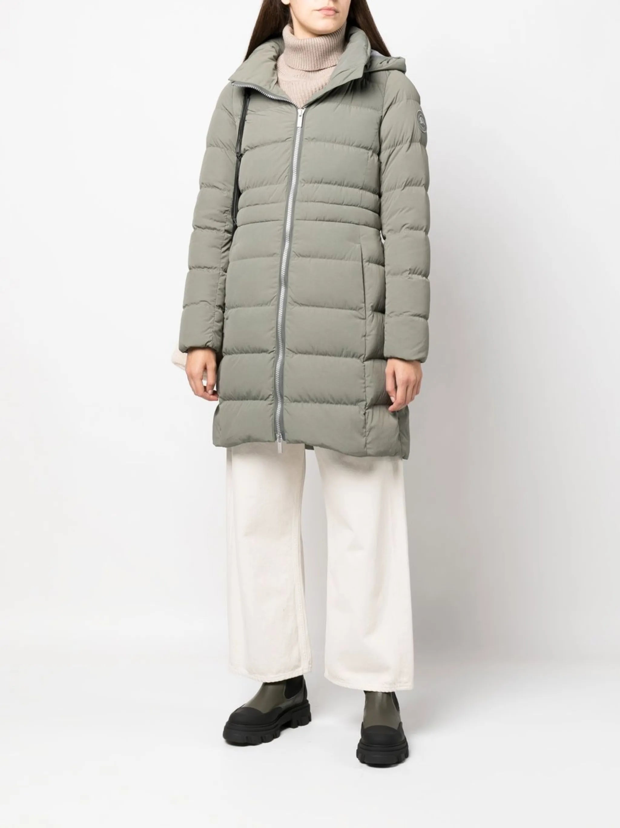 Aurora hooded parka coat