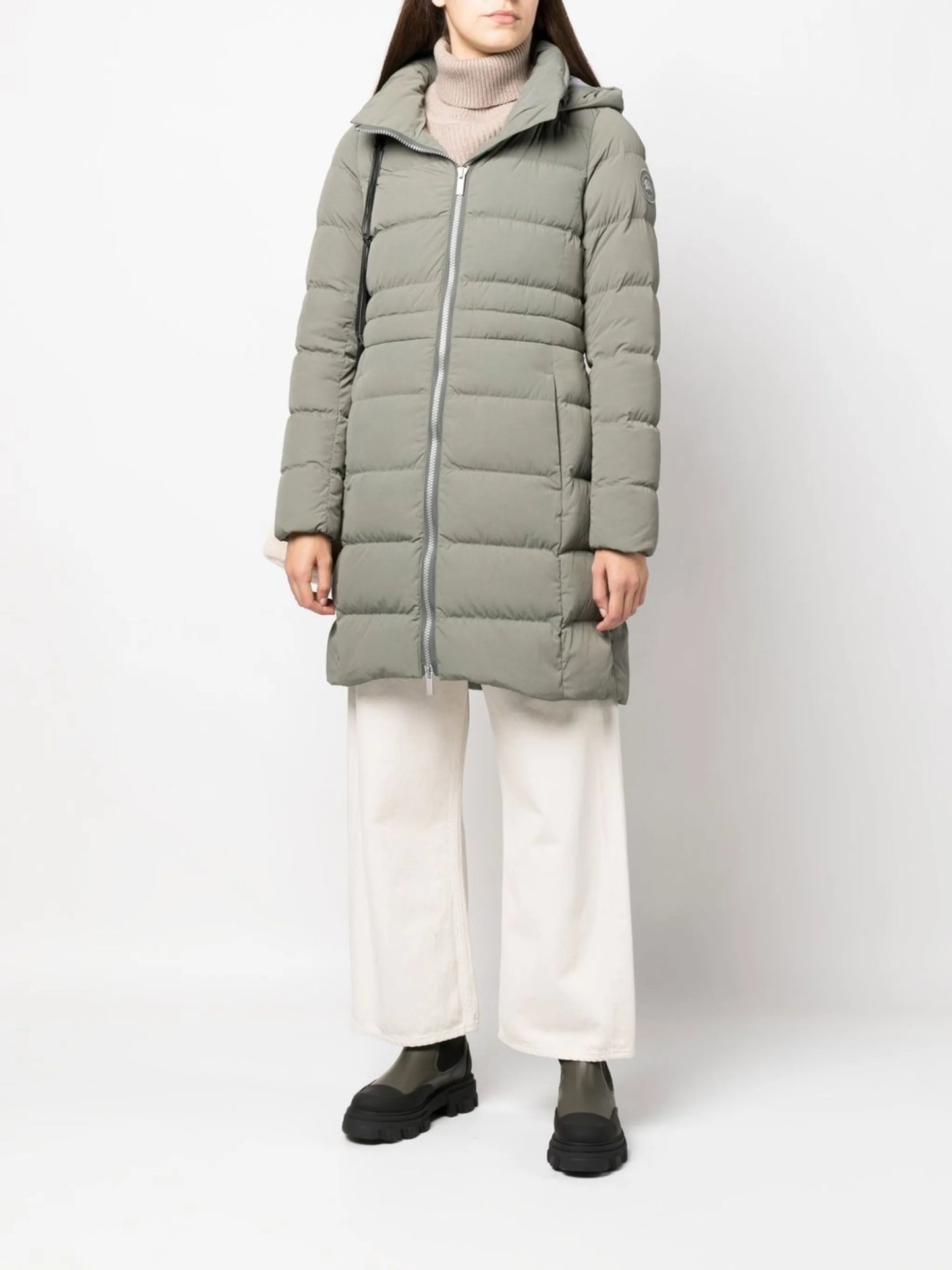 Aurora hooded parka coat