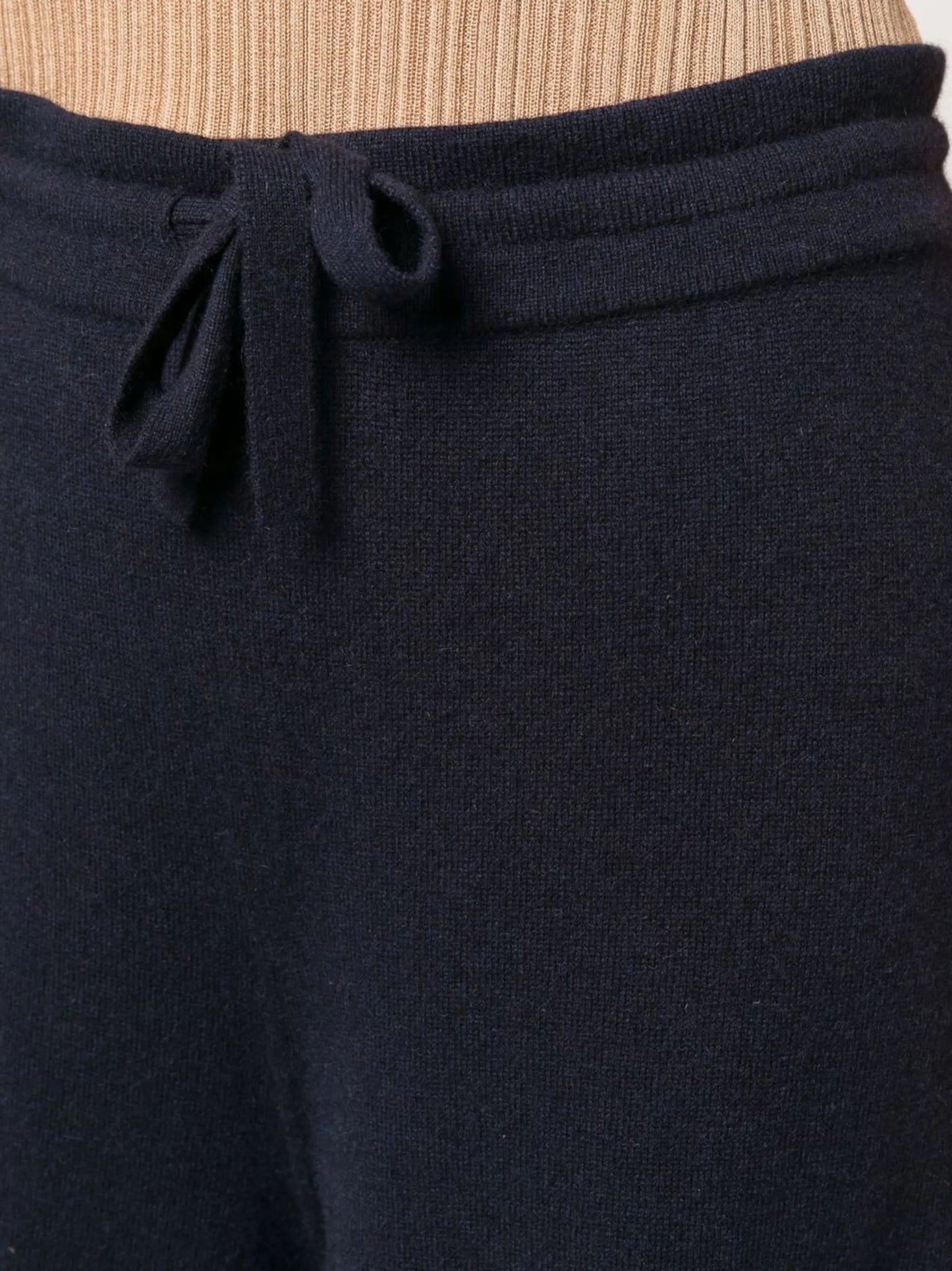 drawstring-waist cashmere trousers