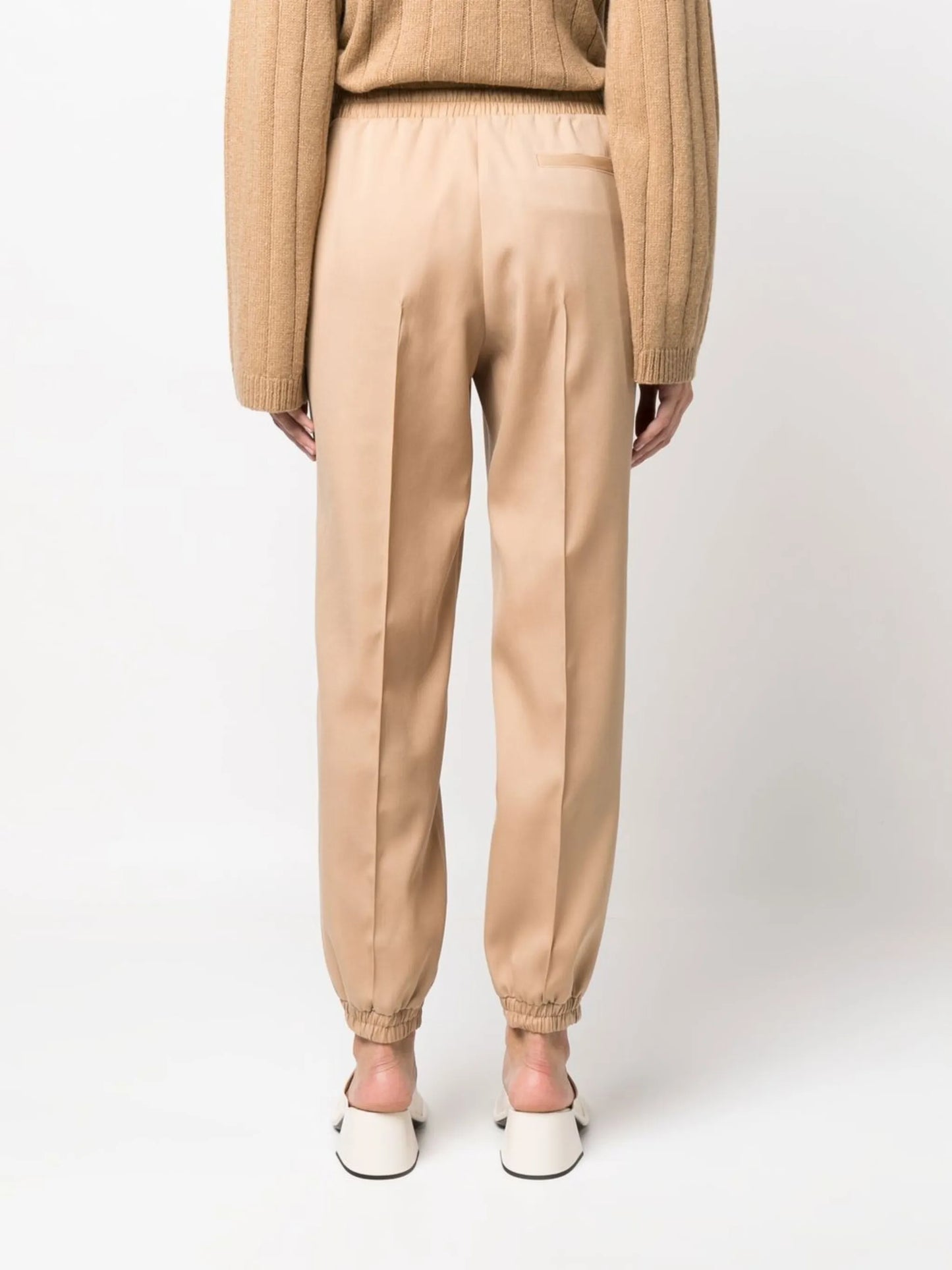 drawstring elasticated cuffs track pants