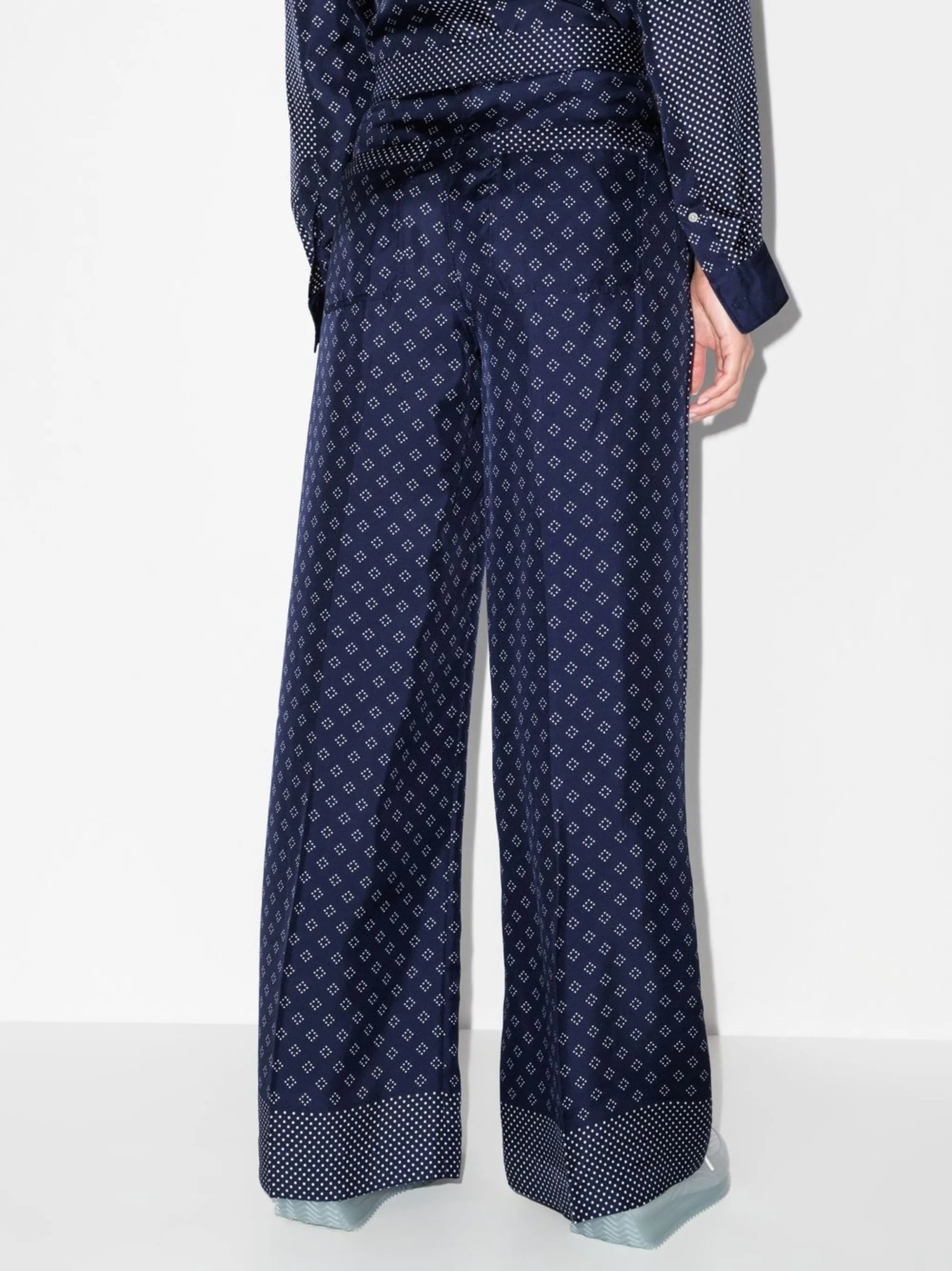 polka dot-print palazzo pants