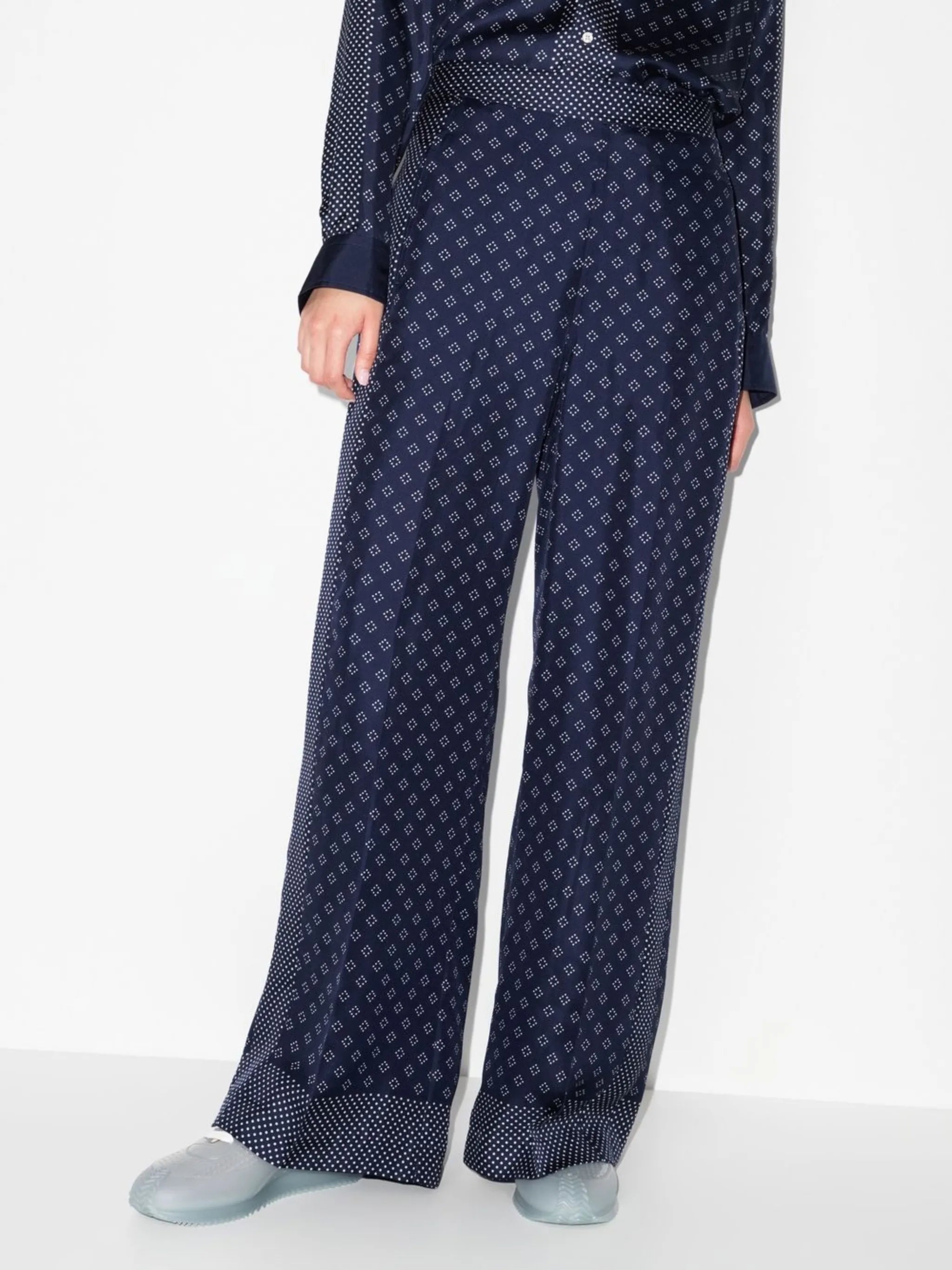 polka dot-print palazzo pants