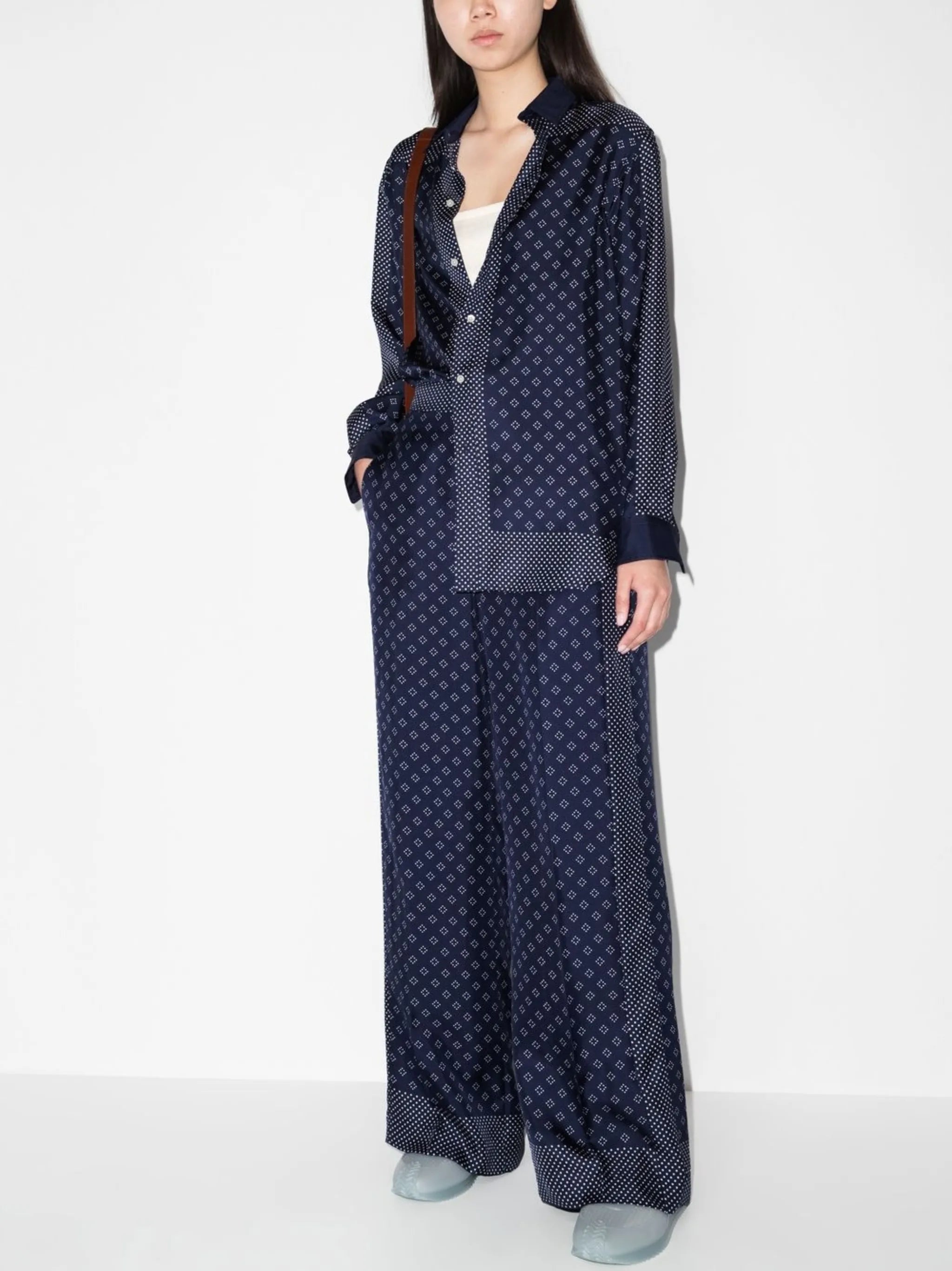 polka dot-print palazzo pants
