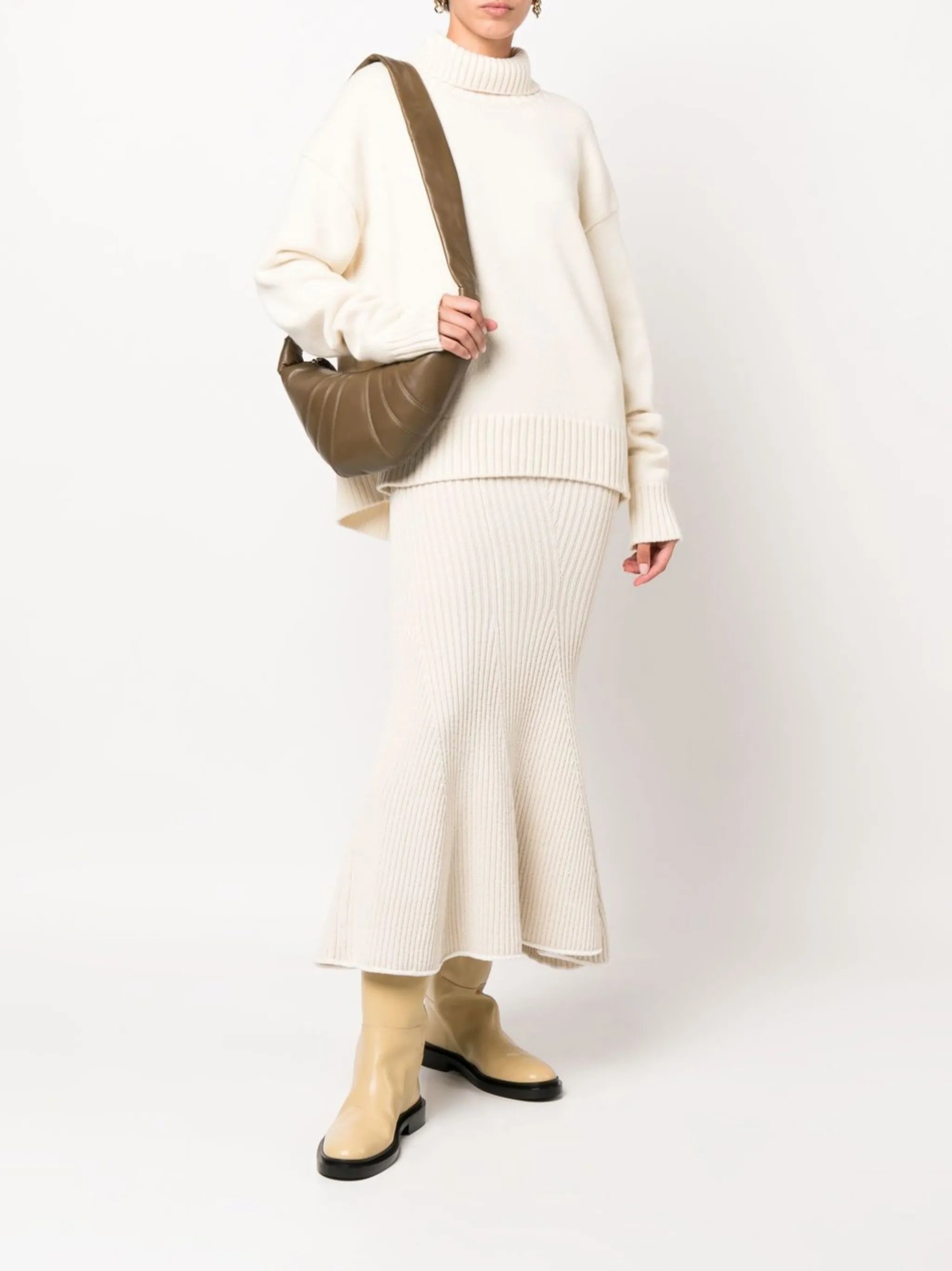 roll-neck oversized jumper