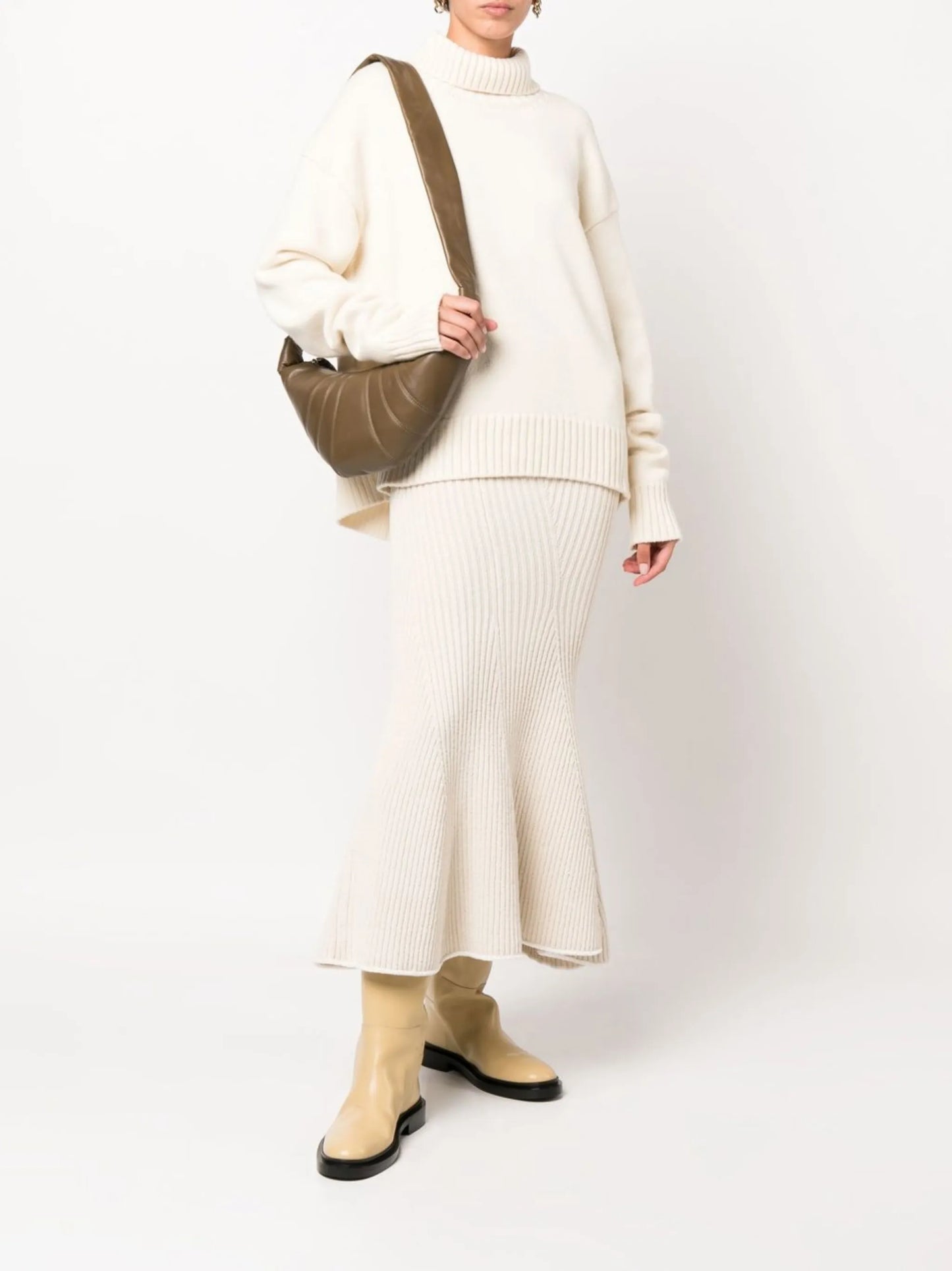 roll-neck oversized jumper