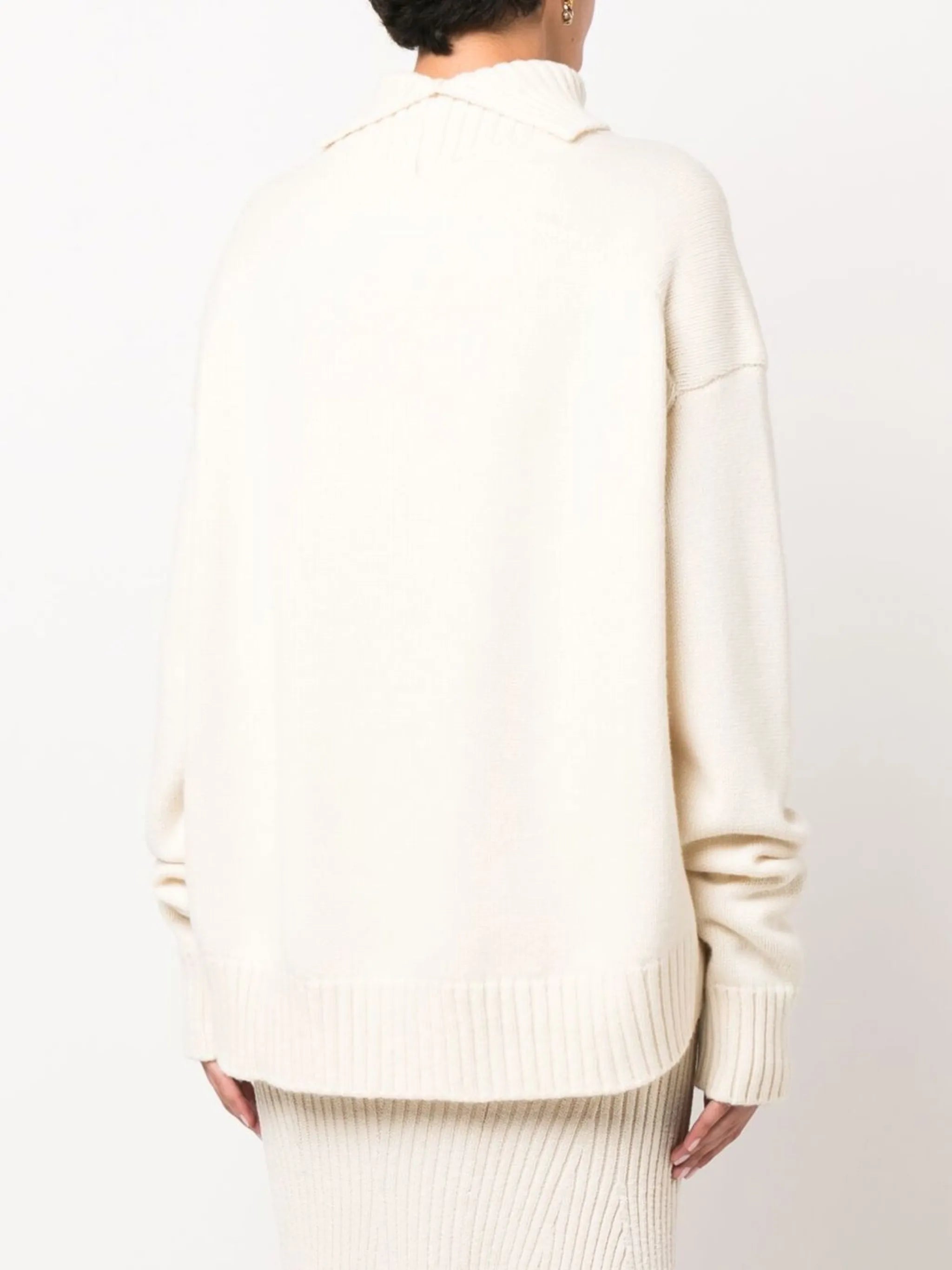 roll-neck oversized jumper