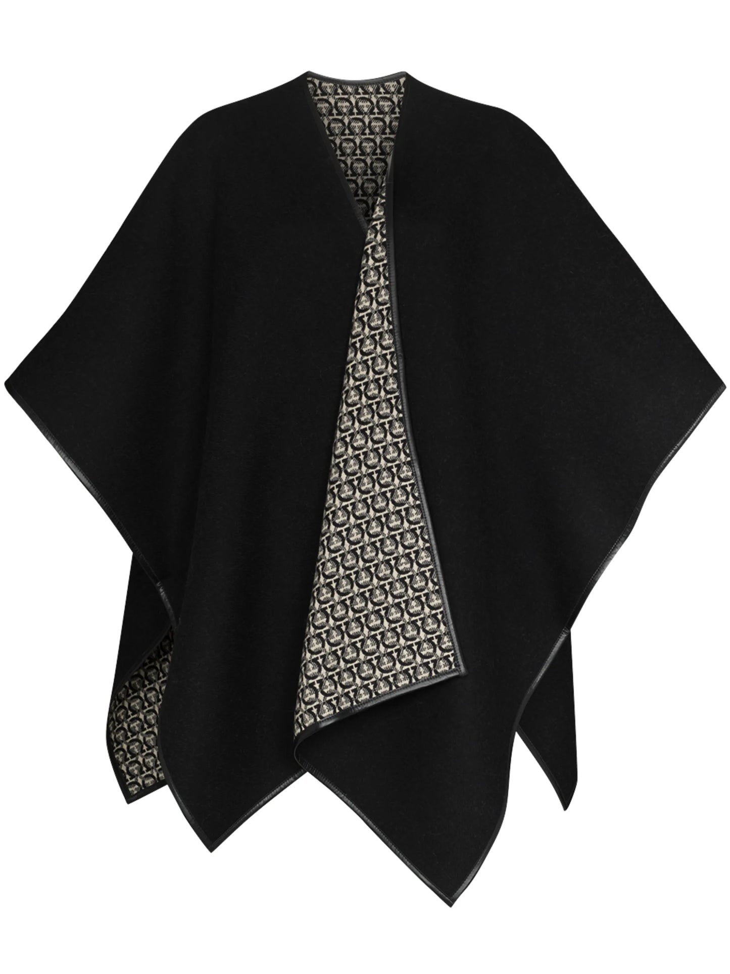 Gancini wool cape