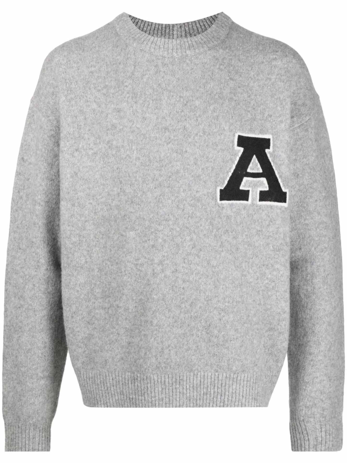 chest logo-patch sweatshirt