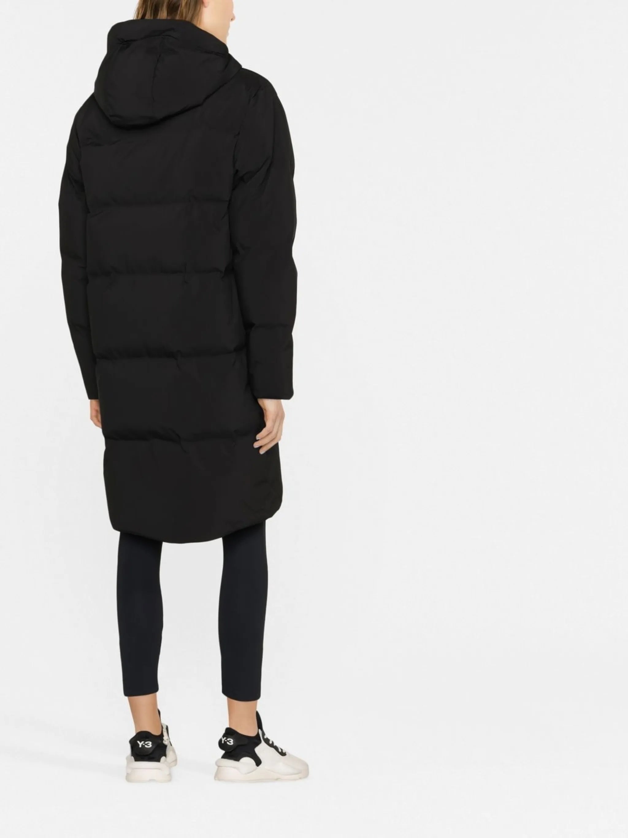 zip-fastening padded coat