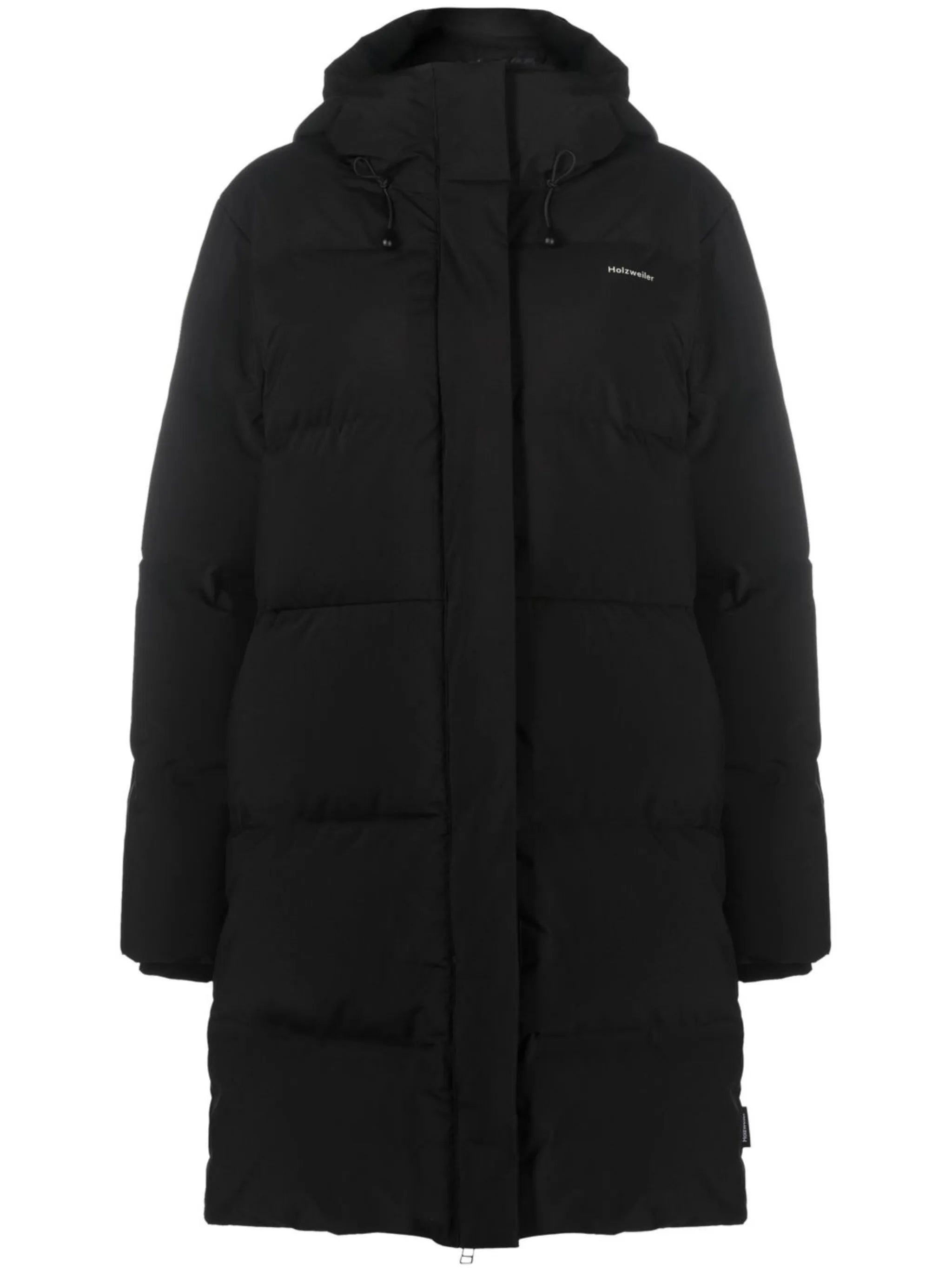 zip-fastening padded coat