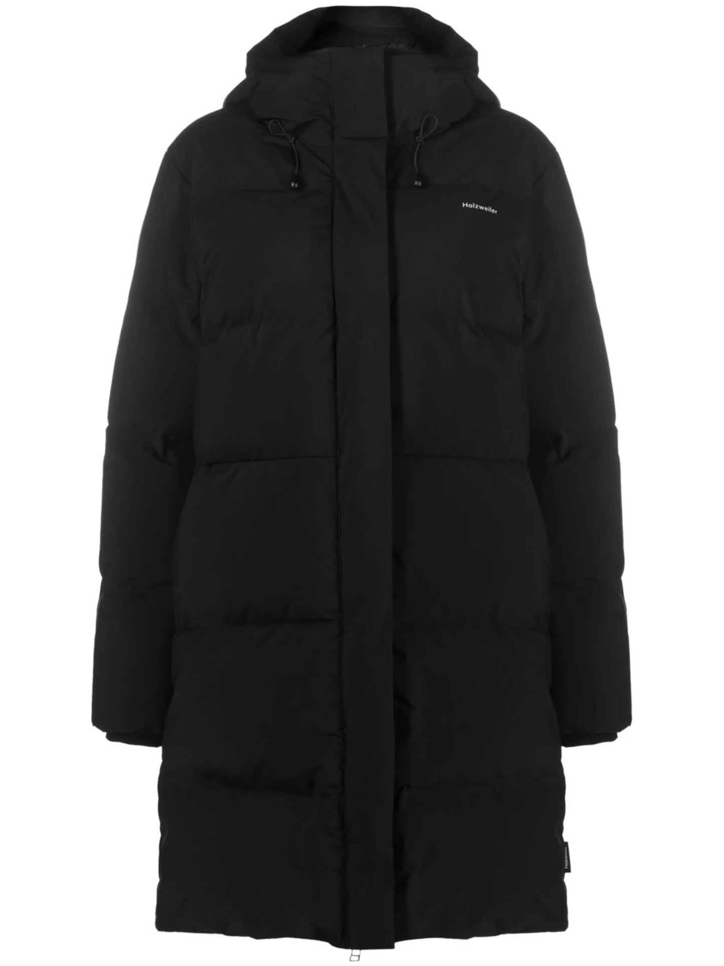 zip-fastening padded coat