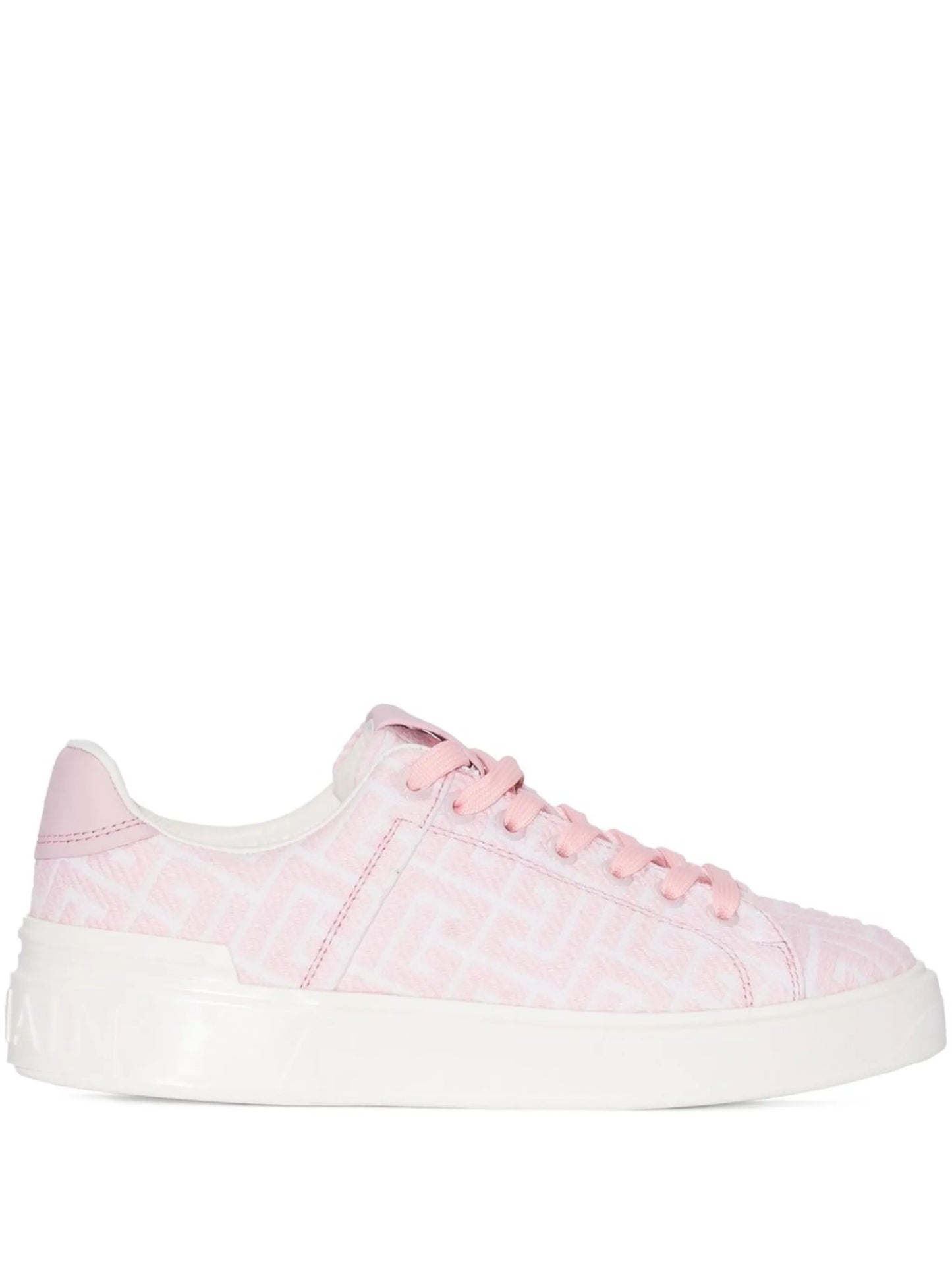 B Court monogram-jacquard sneakers