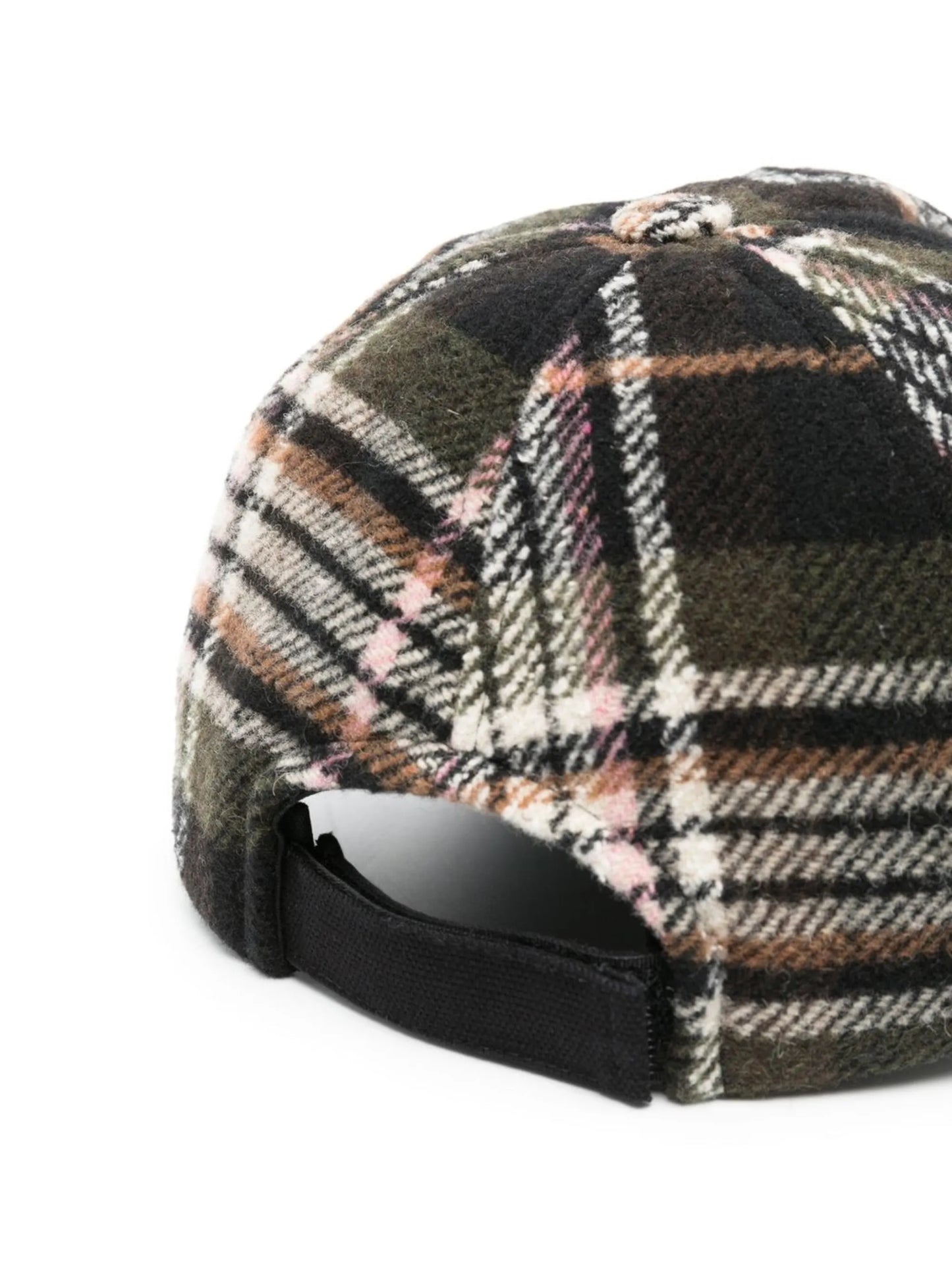 Tyron embroidered-logo checked cap